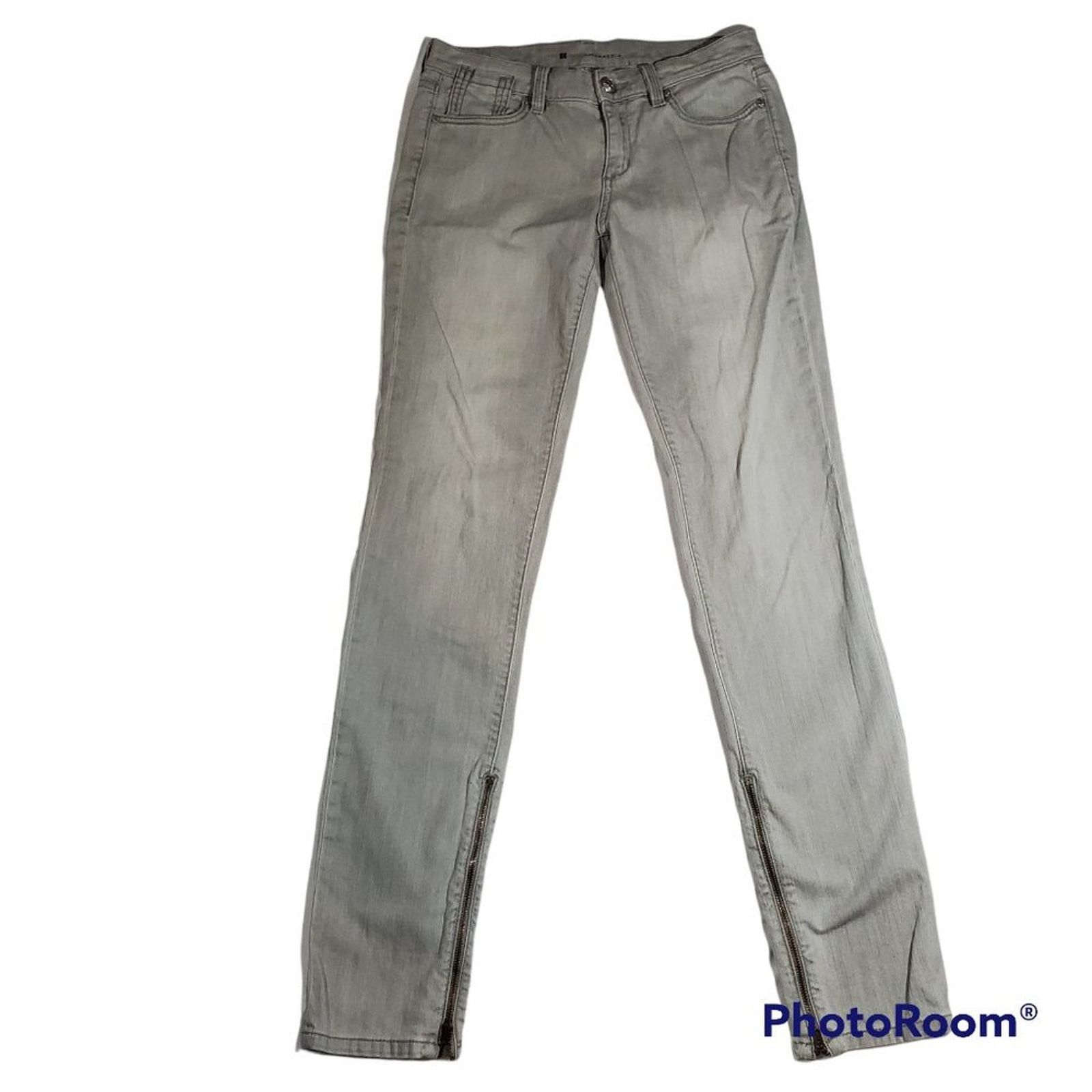 Bcbgmaxazria BCBGMaxAzria | Grey May Z Skinny Fossil Jeans | Waist 28 Size 28" / US 6 / IT 42 - 1 Thumbnail