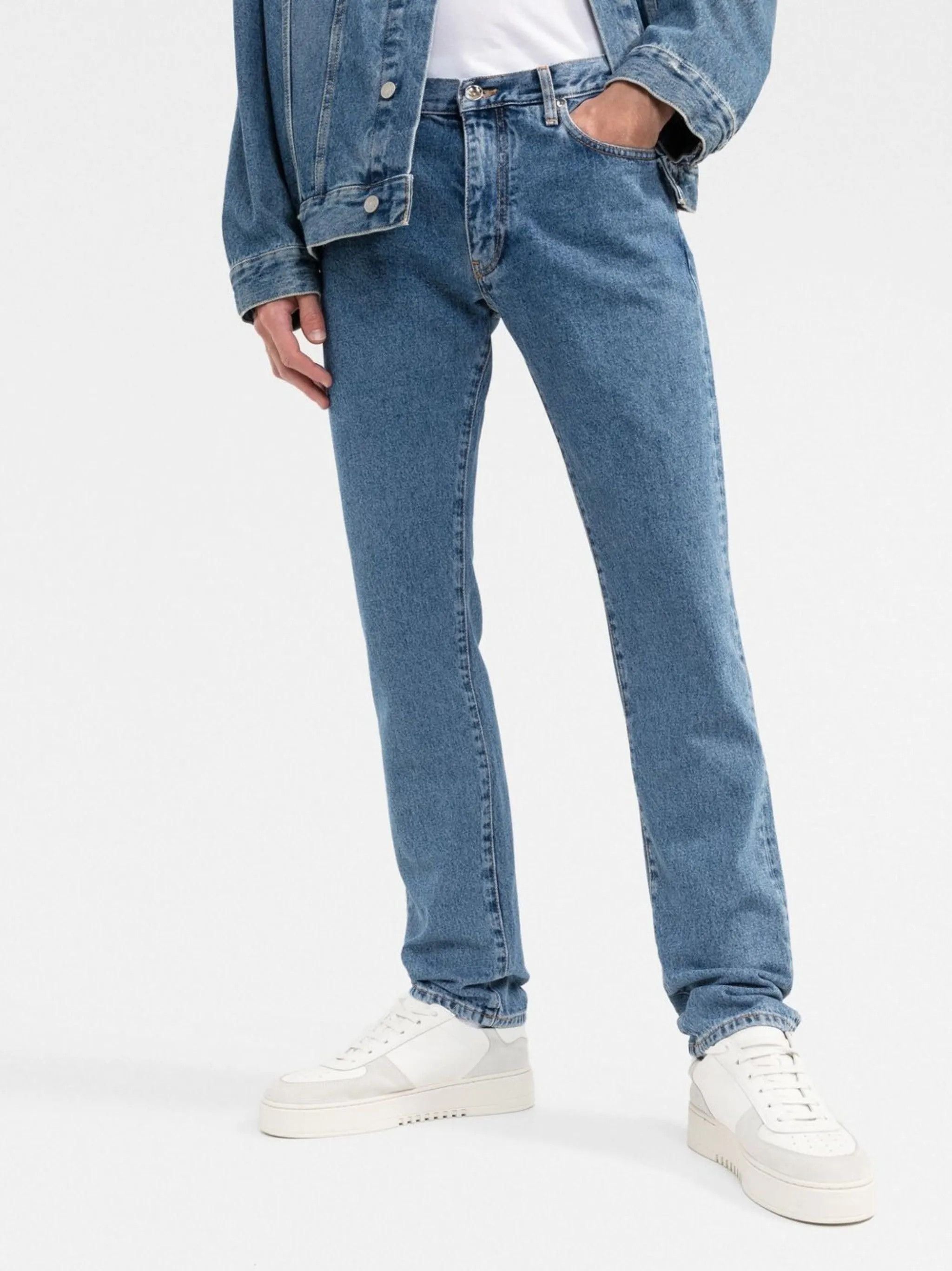 Off-White o1y0225 Denim Pant in Blue Size US 30 / EU 46 - 2 Thumbnail