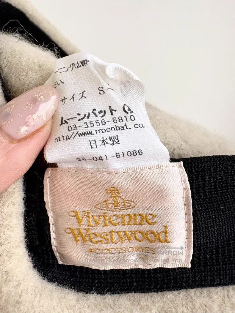 Vivienne Westwood Vivienne Westwood Oatmeal large Saturn embroidered beret Size ONE SIZE - 6 Thumbnail