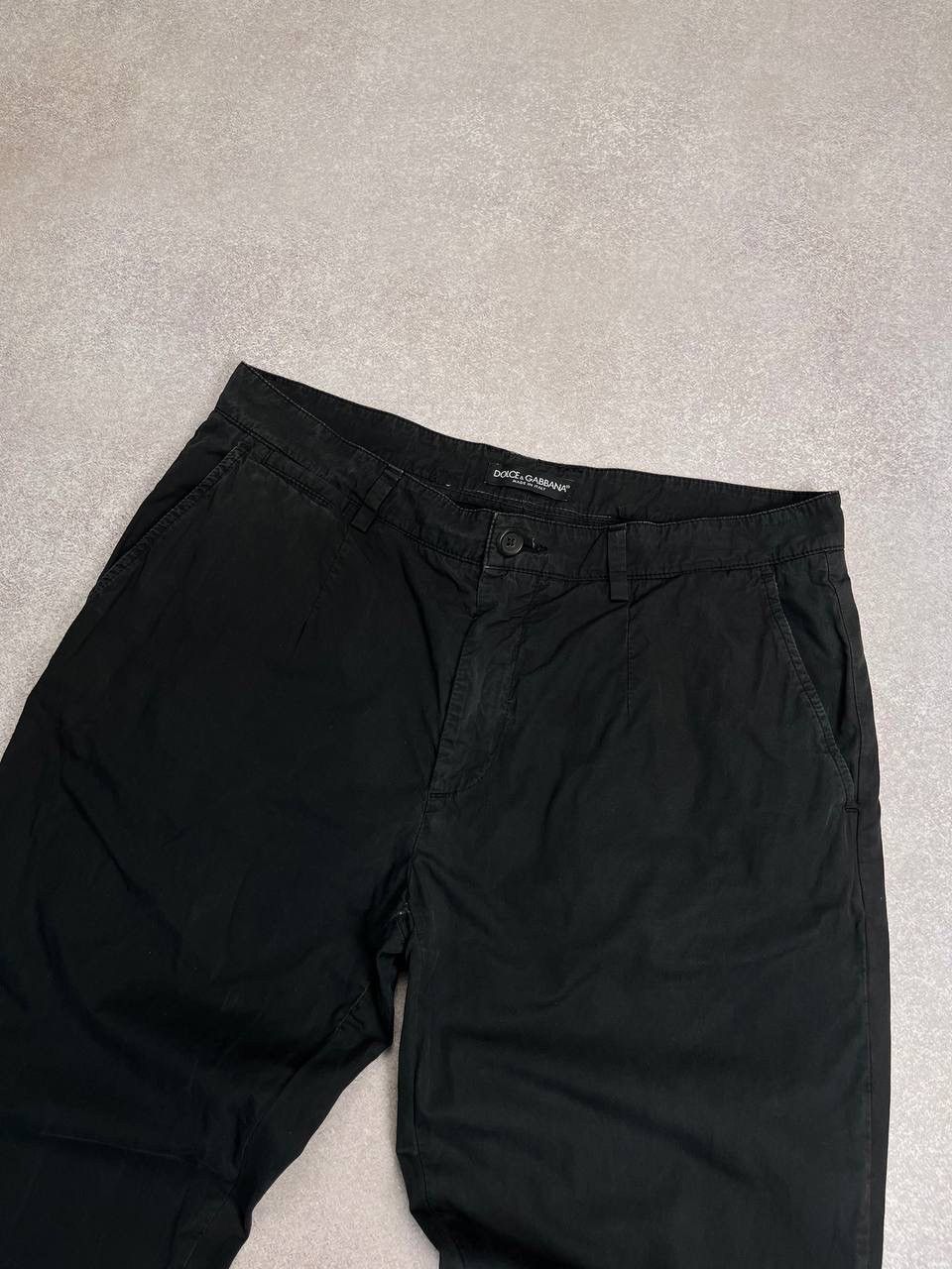 Dolce & Gabbana × Vintage Vintage Dolce&Gabbana Black Chino Suit Pants 34 Size US 34 / EU 50 - 4 Thumbnail