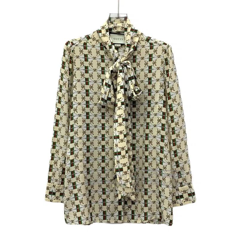 Gucci Gucci Colour-blocked old flower striped full-print mulberr Size US XS / EU 42 / 0 - 1 Thumbnail