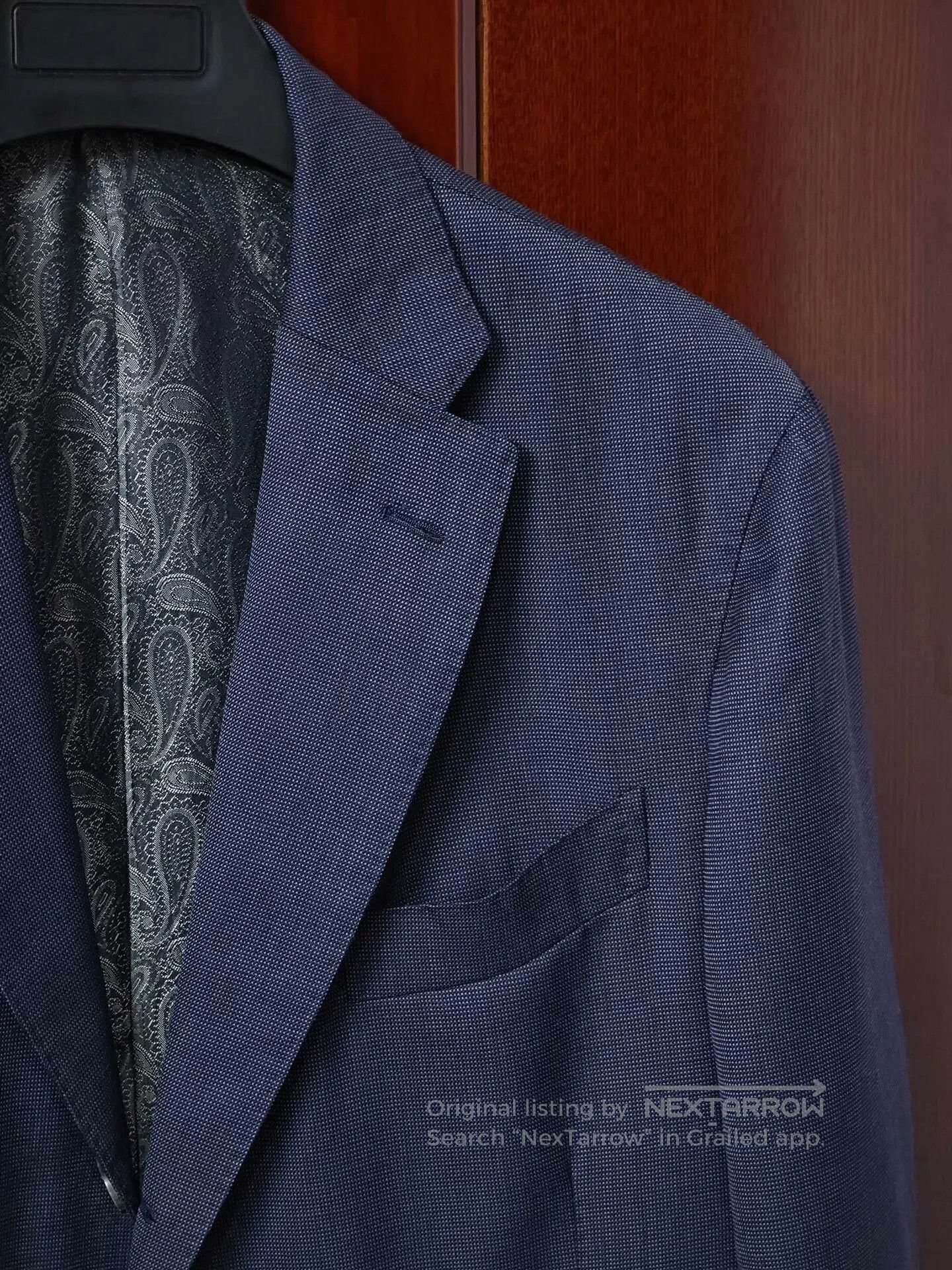 Japanese Brand Custom Wool-Linen Suit by Dormeuil. Size US L / EU 52-54 / 3 - 2 Thumbnail
