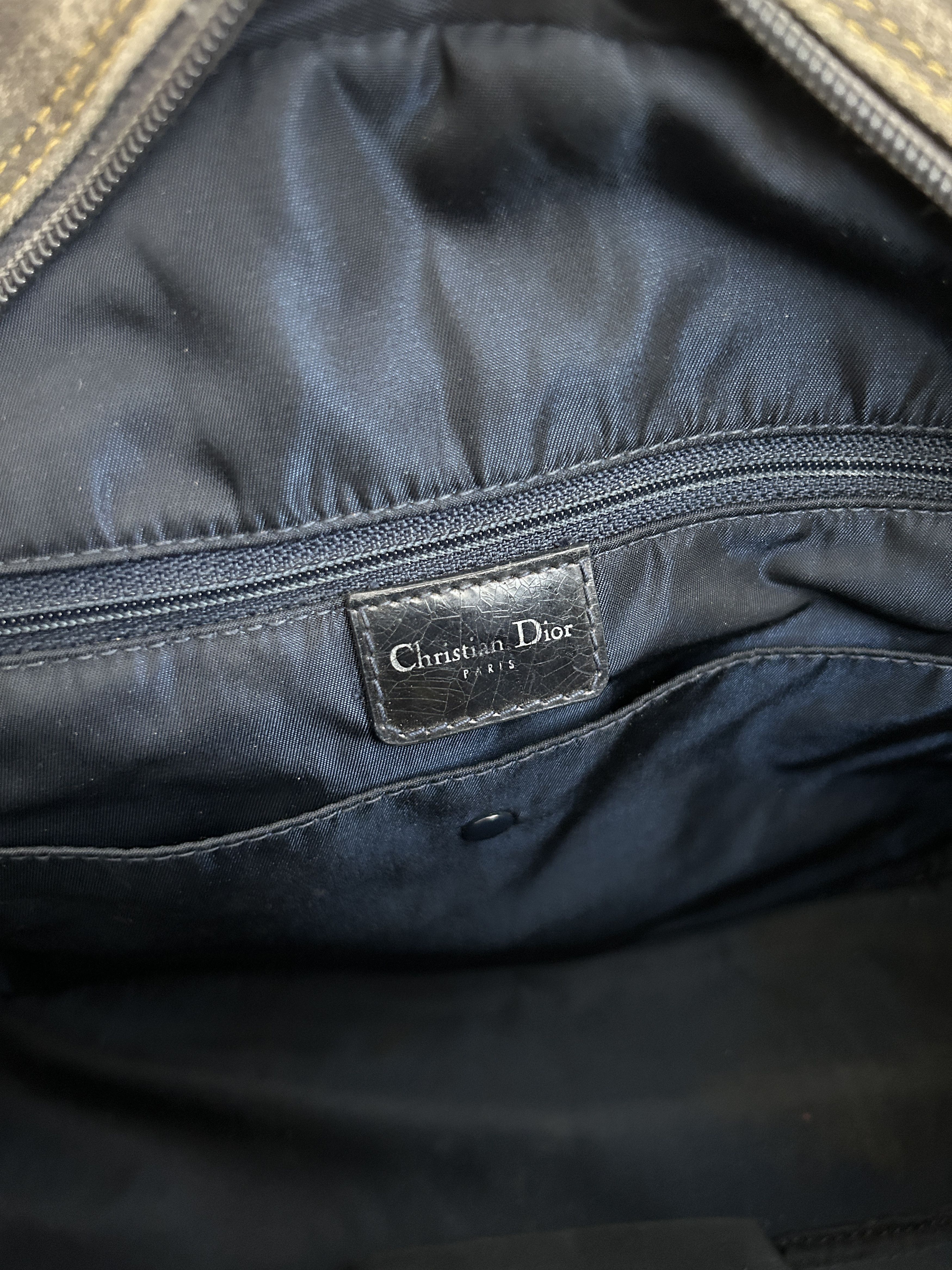 Dior y2k Dior by John Galliano double saddle denim bowling bag Size ONE SIZE - 20 Thumbnail