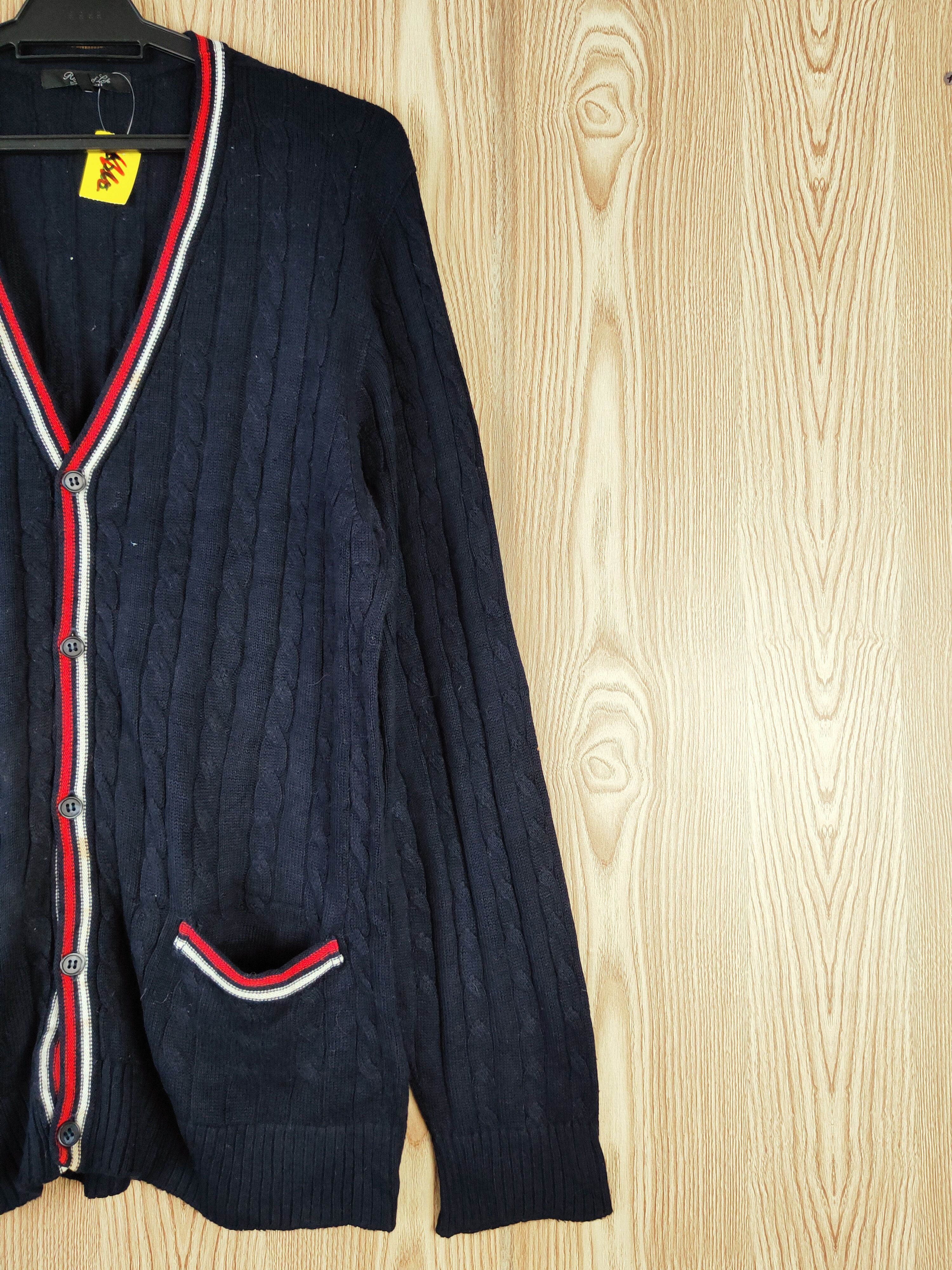 Aran Isles Knitwear United Arrows japan Navy Knitwear Cardigan #W546 Size US L / EU 52-54 / 3 - 5 Thumbnail