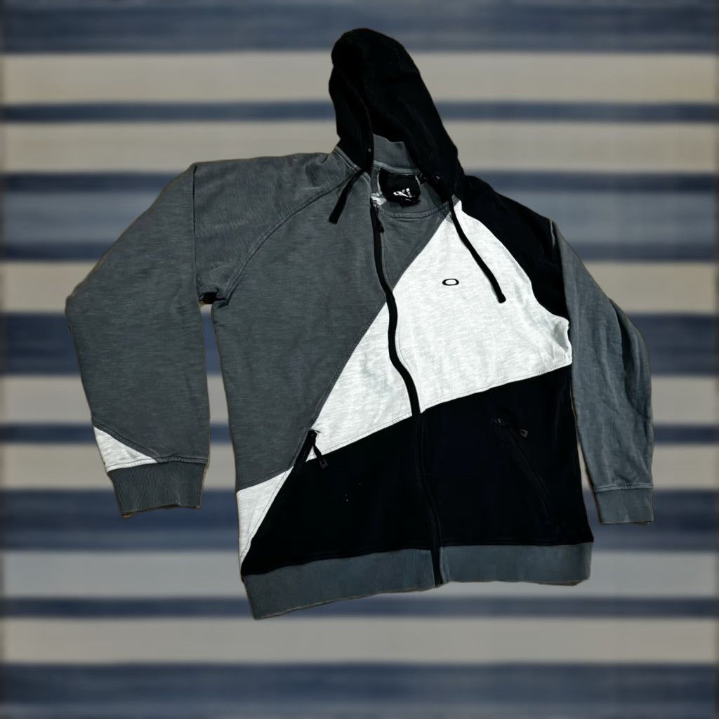 Oakley Oakley Jacket Parka Geometric Gray Black Fleece Water Repellent Mid-Length Zip Men’s 2XL Size US XXL / EU 58 / 5 - 1 Thumbnail
