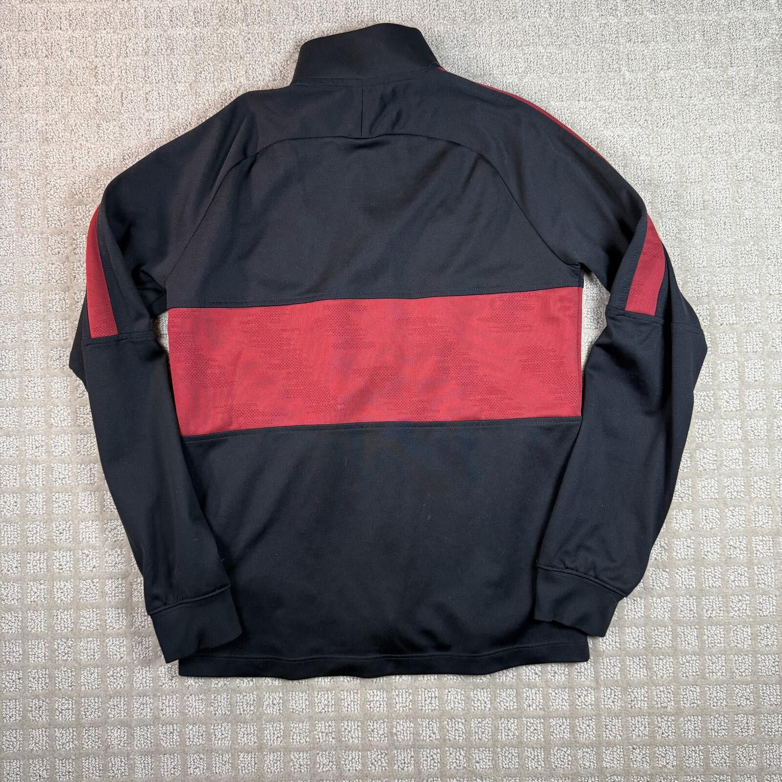 Nike Nike AS Roma Track Jacket Black Red Kids Large Size ONE SIZE - 9 Thumbnail