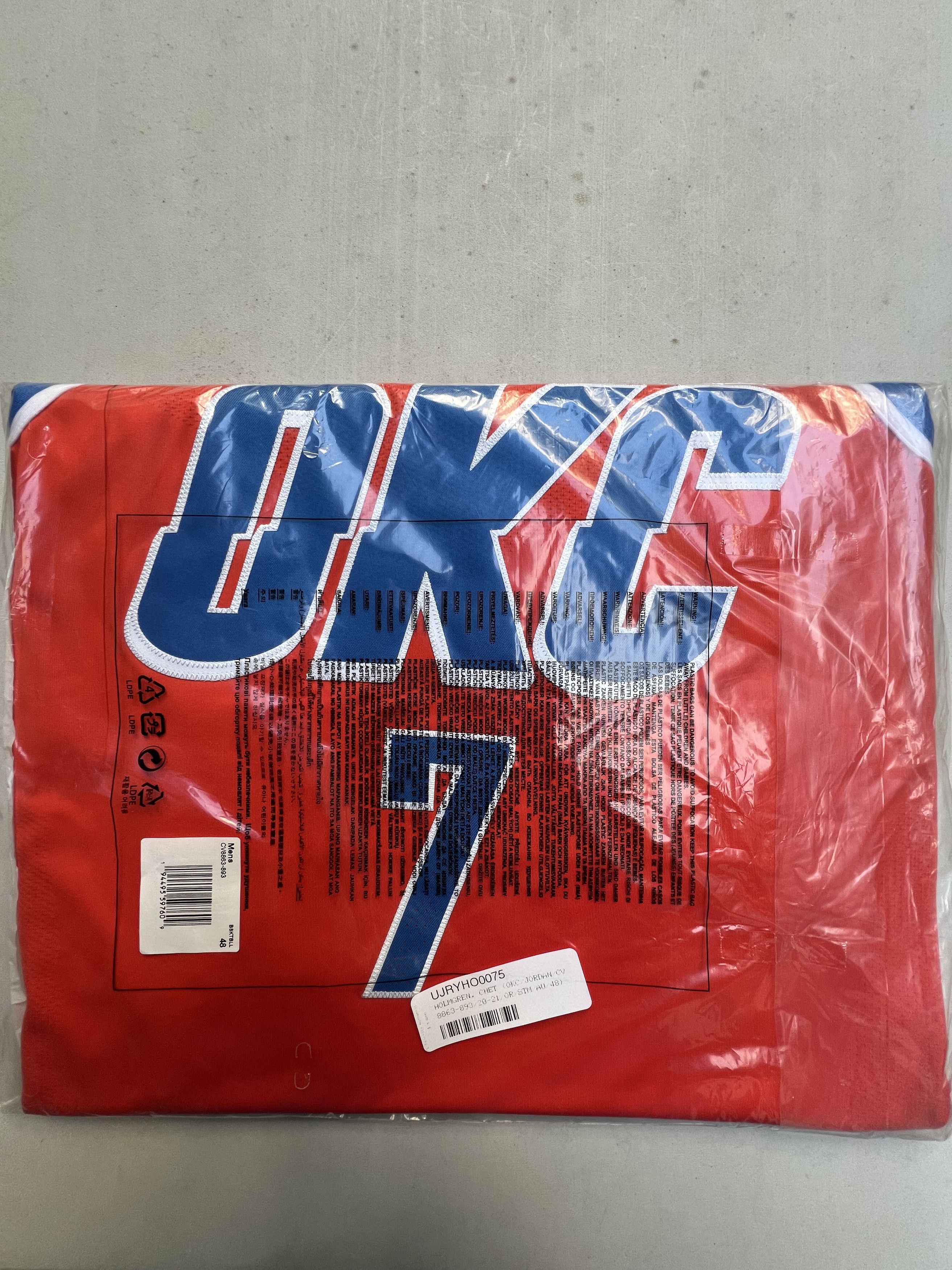 NBA × Nike Chet Holmgren Oklahoma City Thunder Authentic Jersey Size US L / EU 52-54 / 3 - 5 Thumbnail