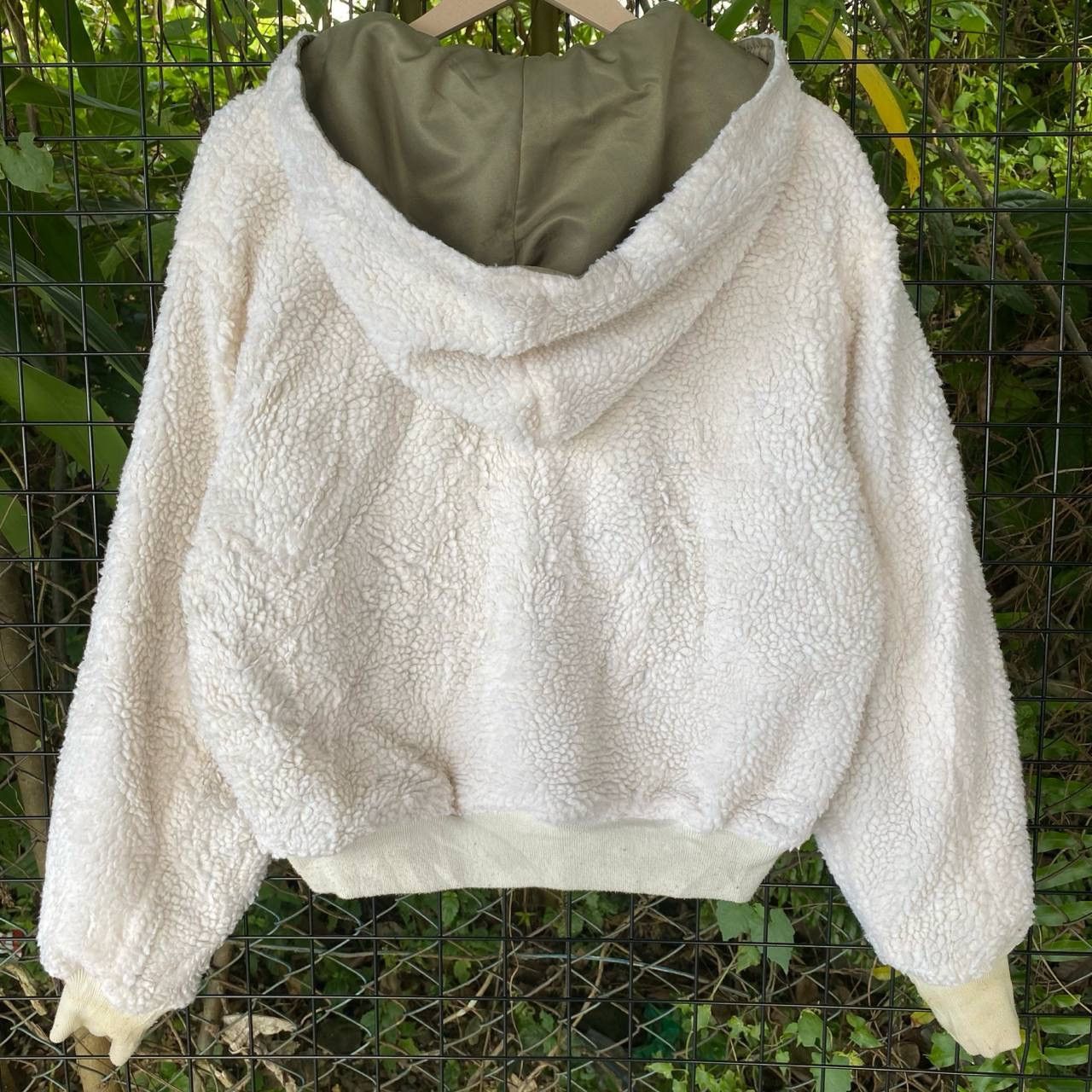 Japanese Brand × Vintage Vtg Earth M&E Sherpa Riversible Hoodie Zipper Jacket Size M / US 6-8 / IT 42-44 - 7 Thumbnail