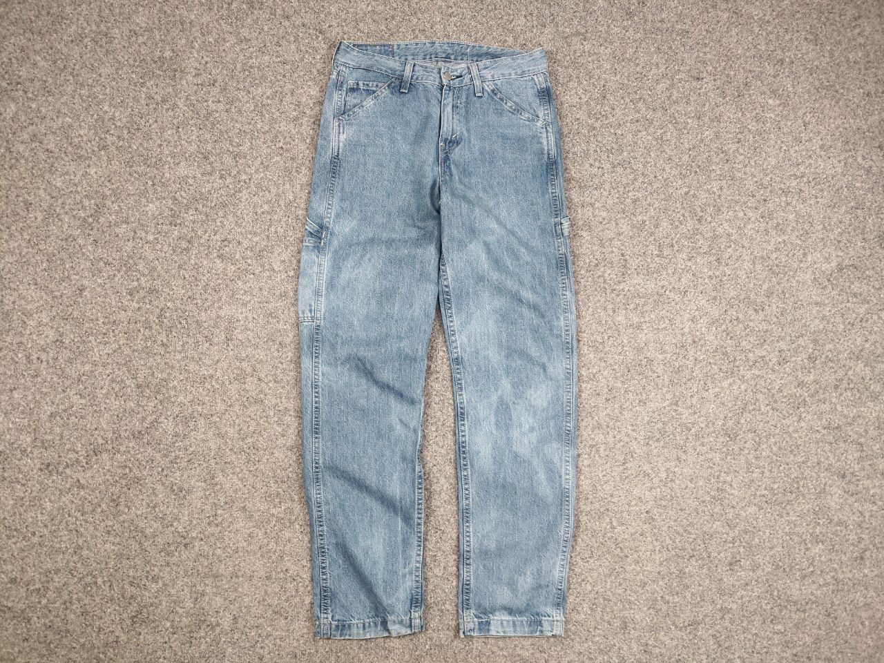 Levi's Levis Tapered Carpenter Antifreze washed denim vintage jeans Size US 29 - 3 Thumbnail