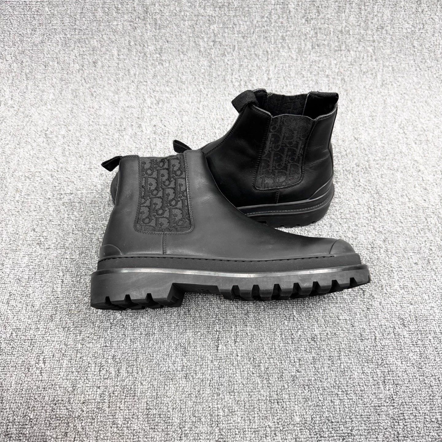 Dior Dior Explorer Black Side Oblique Full Print Chelsea Boots Size US 10 / EU 43 - 5 Thumbnail