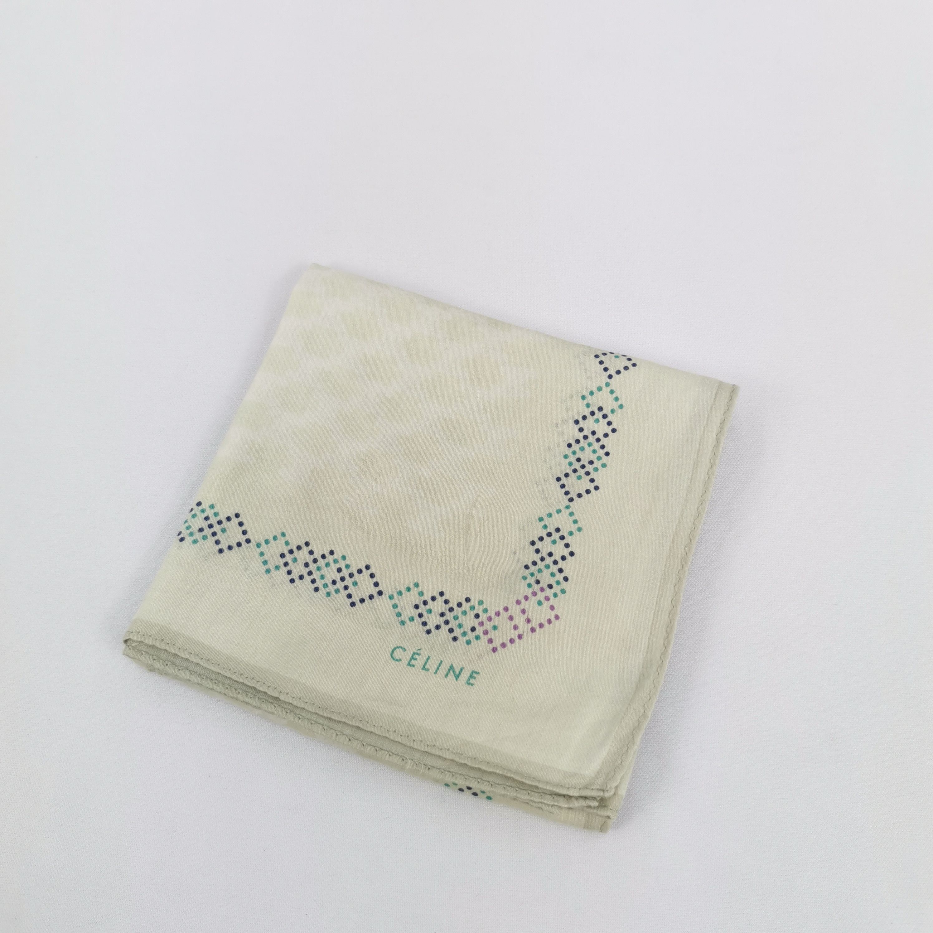 Celine Vintage Celine Paris Handkerchief Bandana Pocket Square Size ONE SIZE - 4 Thumbnail