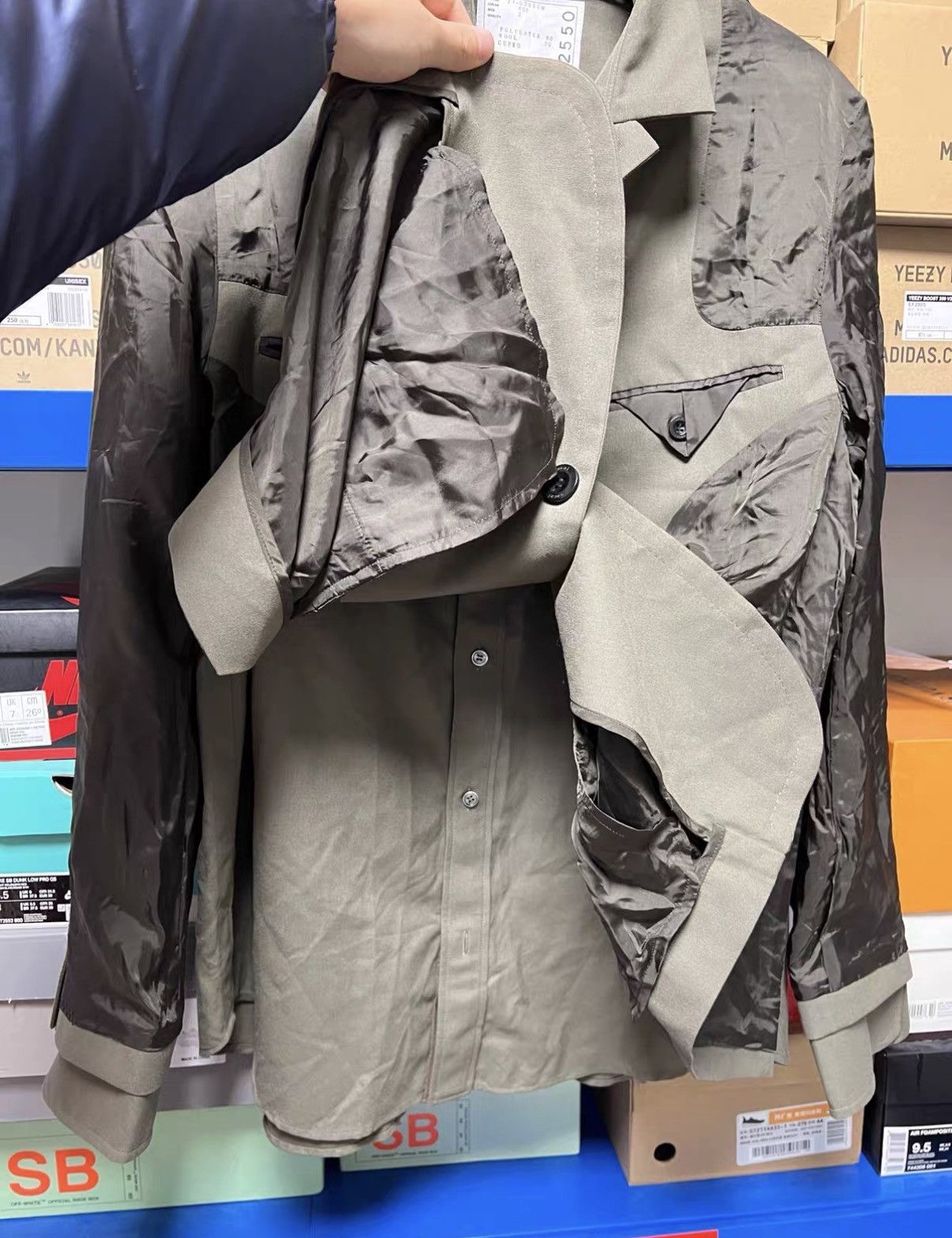 Sacai Sacai Layered Mixed Material Jacket J42 Size US M / EU 48-50 / 2 - 4 Thumbnail