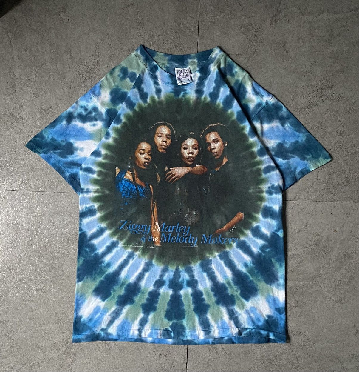 Vintage Vintage Ziggy Marley & the melody makers tie die Size US L / EU 52-54 / 3 - 1 Thumbnail