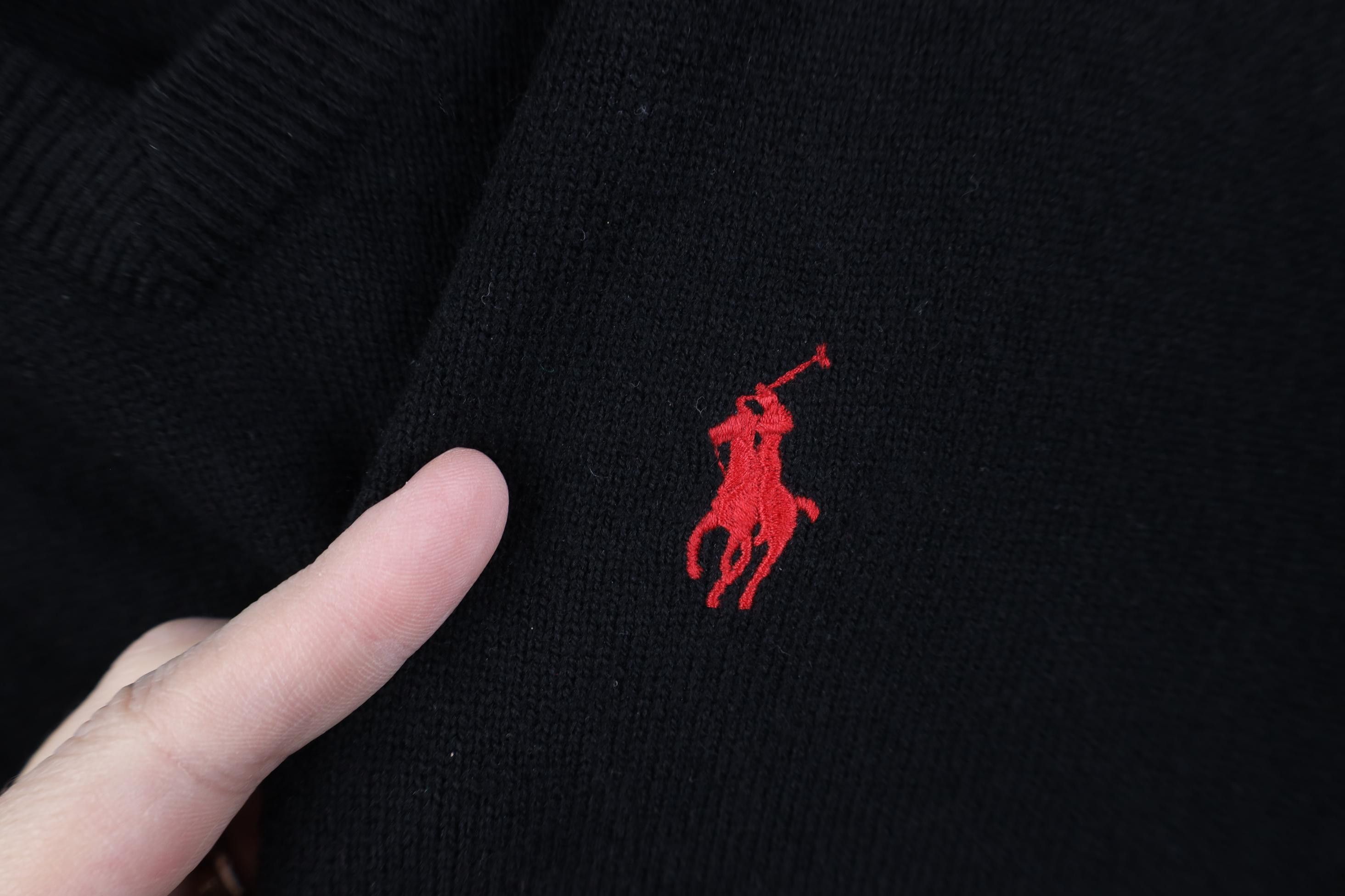 Polo Ralph Lauren Vintage 90s Ralph Lauren Merino Wool Knit V-Neck Sweater Size US XL / EU 56 / 4 - 4 Thumbnail