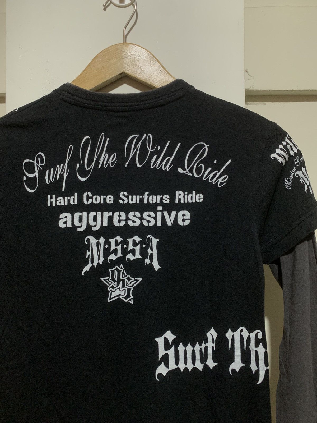 Japanese Brand Japanese Wild Ride Surf Style Double Layer Tee Shirt Size US S / EU 44-46 / 1 - 11 Thumbnail