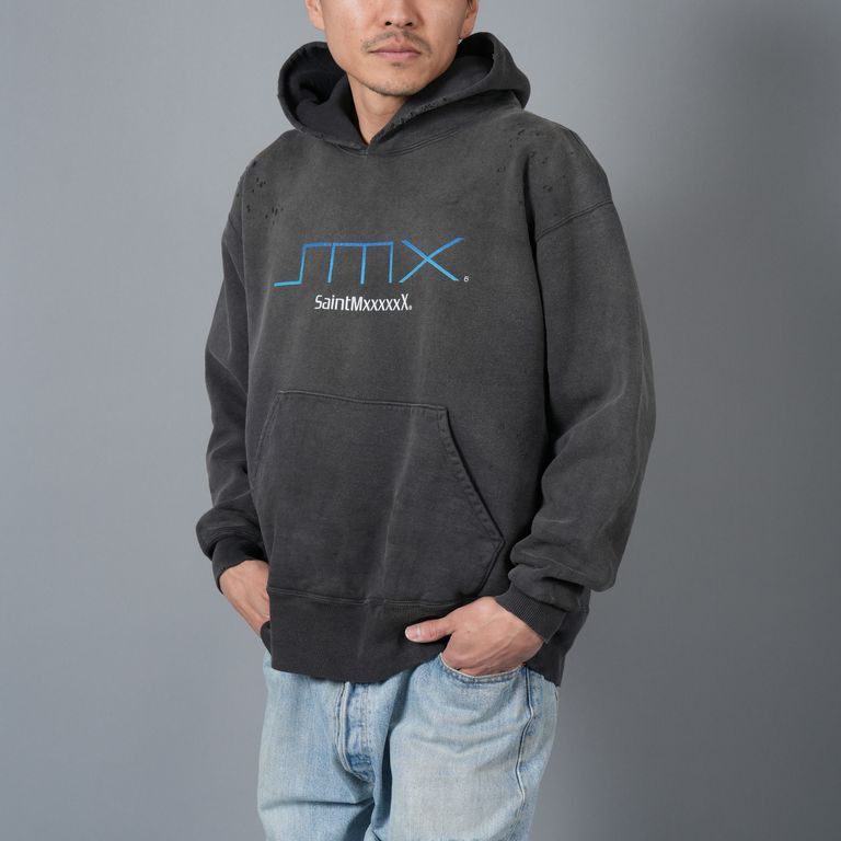 Saint Michael o1h1sh10525 Smx Hoodie in Black Size US L / EU 52-54 / 3 - 3 Thumbnail