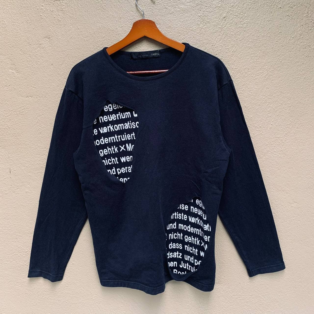Schlussel Made In Japan SCHLUSSEL Seditionary Ripped Long Sleeve Tee Size US M / EU 48-50 / 2 - 1 Thumbnail