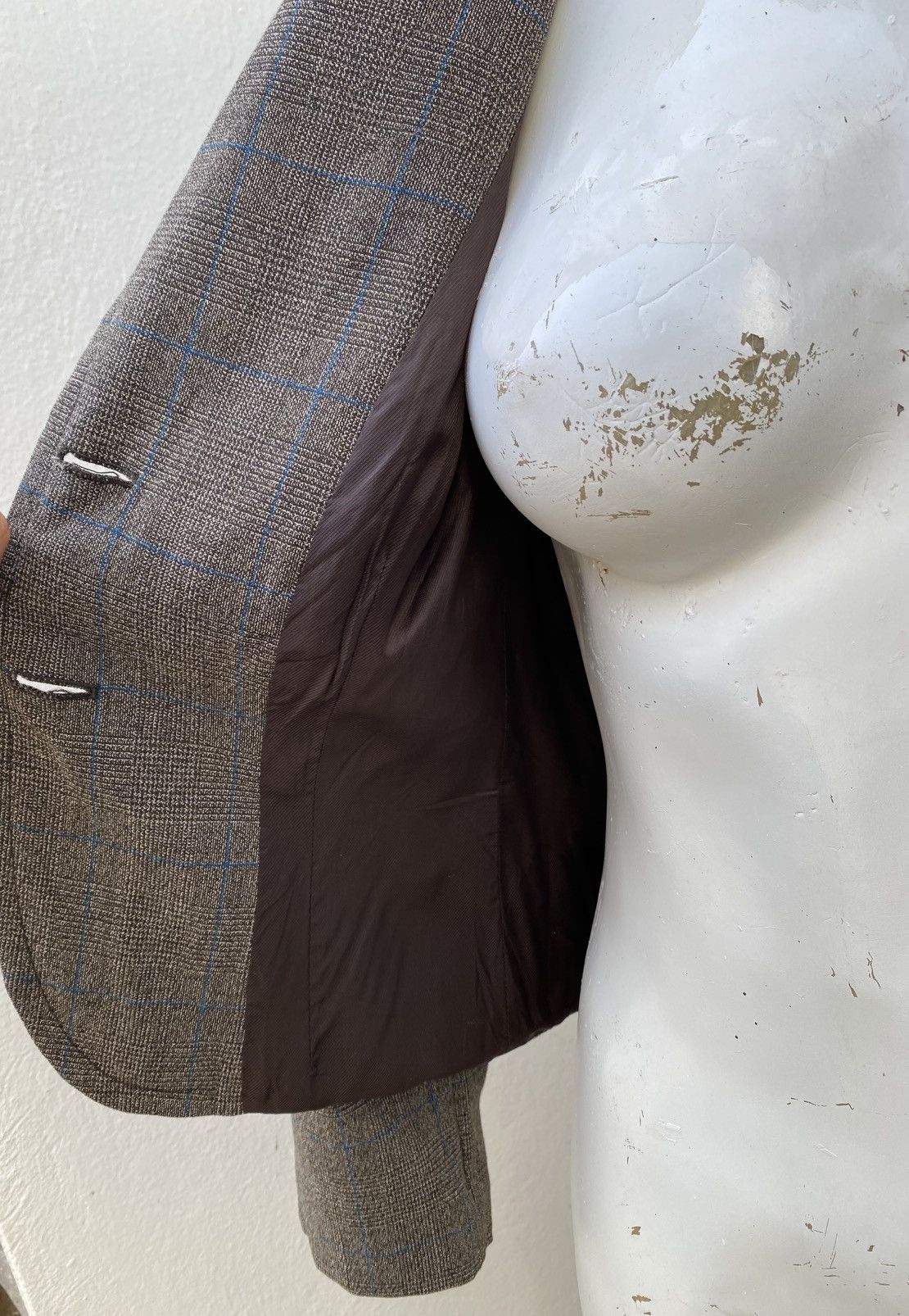 Max Mara Max Mara Blazer Wool Brown Check Jacket Size 42 circa 2010 Size L / US 10 / IT 46 - 8 Thumbnail