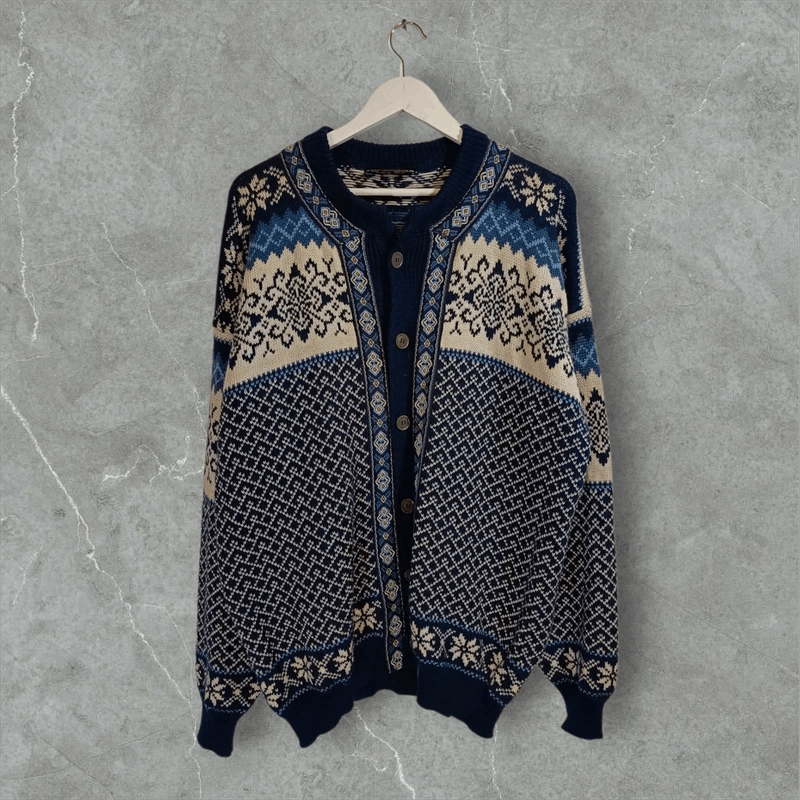 Dale Of Norway Vintage Nordstrikk Wool Cardigan Size US L / EU 52-54 / 3 - 1 Thumbnail