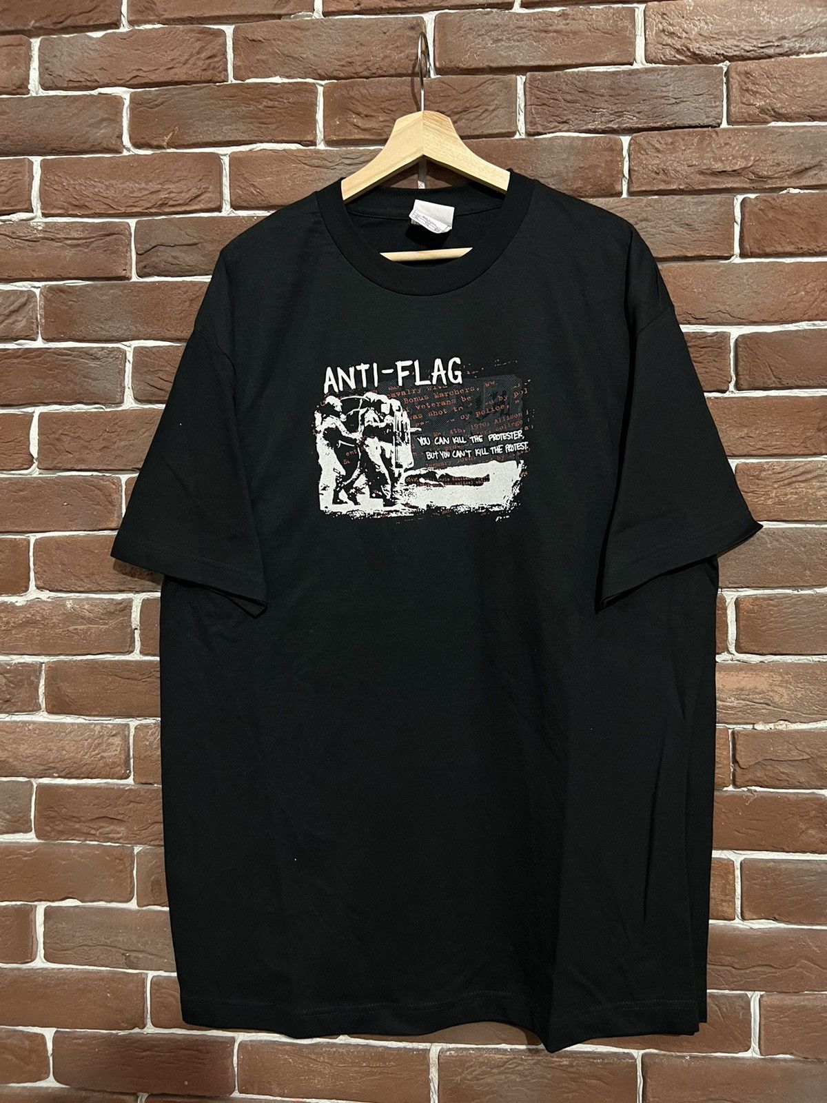 Band Tees Vintage 90s Anti Flag Bullets Can’t Stop Ideas Band T Shirt Size US L / EU 52-54 / 3 - 1 Thumbnail