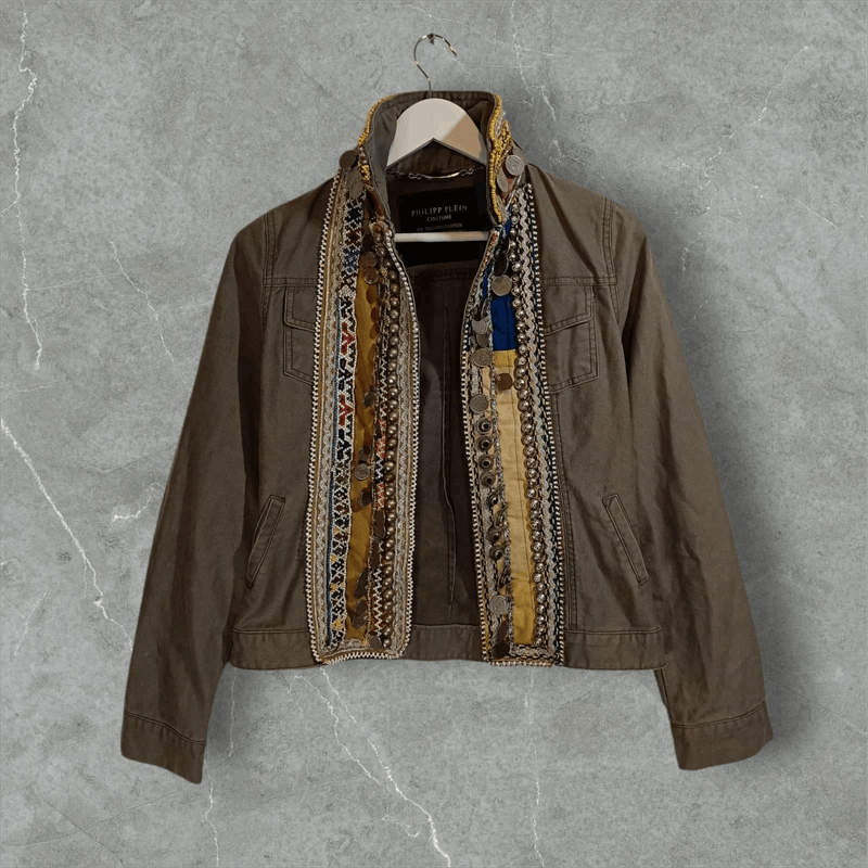 Philipp Plein Philipp Plein Vintage denim jacket limited edition Size US S / EU 44-46 / 1 - 1 Thumbnail