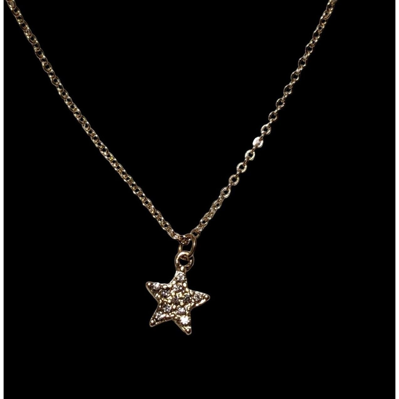 Other Minimalist Gold Rhinestone Star Necklace Size ONE SIZE - 3 Thumbnail