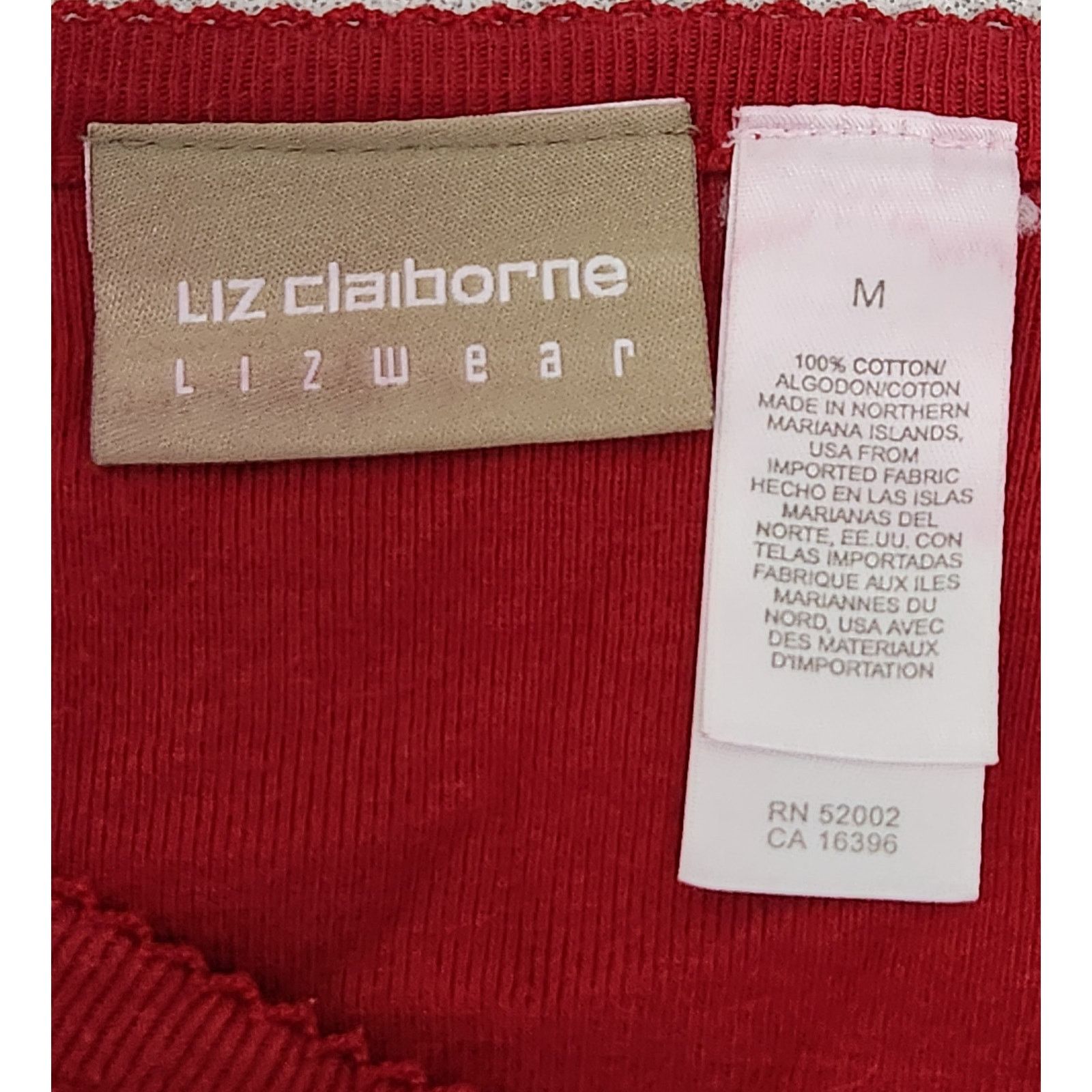 Other Liz Claiborne Lizwear Red V Neck Button Up Cardigan Medium Size M / US 6-8 / IT 42-44 - 5 Thumbnail