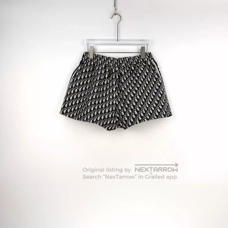 Dior Dior Dark blue old flower full print shorts Size 27" / US 4 / IT 40 - 4 Thumbnail