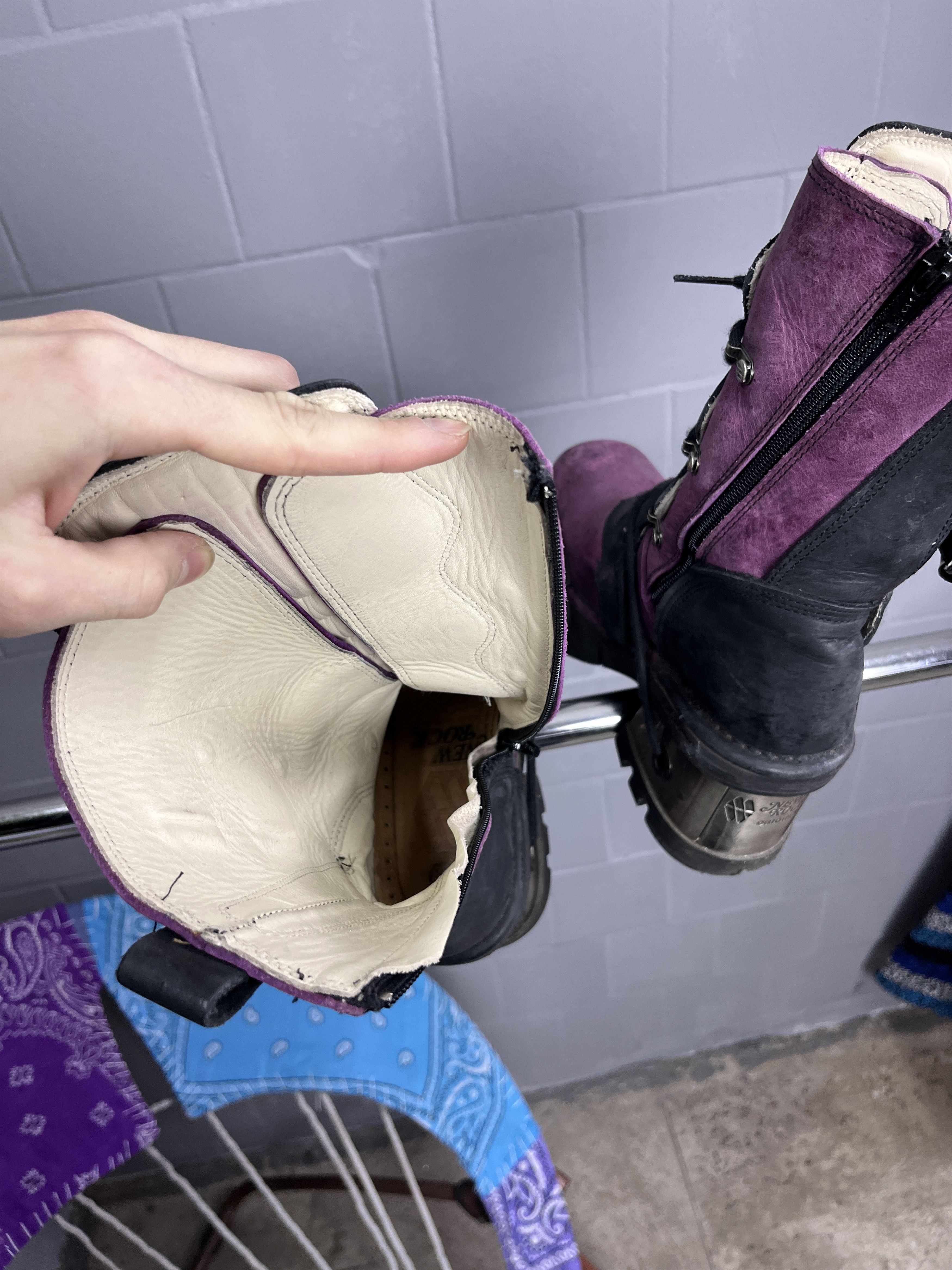 Other 2000s NEW ROCK REACTOR PLATFORM BOOTS PURPLE BLACK - 5052 Size US 6 / EU 39 - 6 Thumbnail