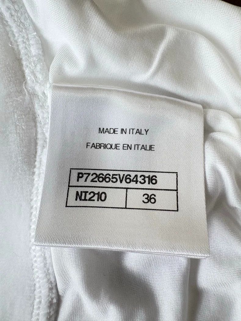 Chanel Chanel 22s catwalk white velvet sequin letter logo short v Size XS / US 0-2 / IT 36-38 - 6 Thumbnail