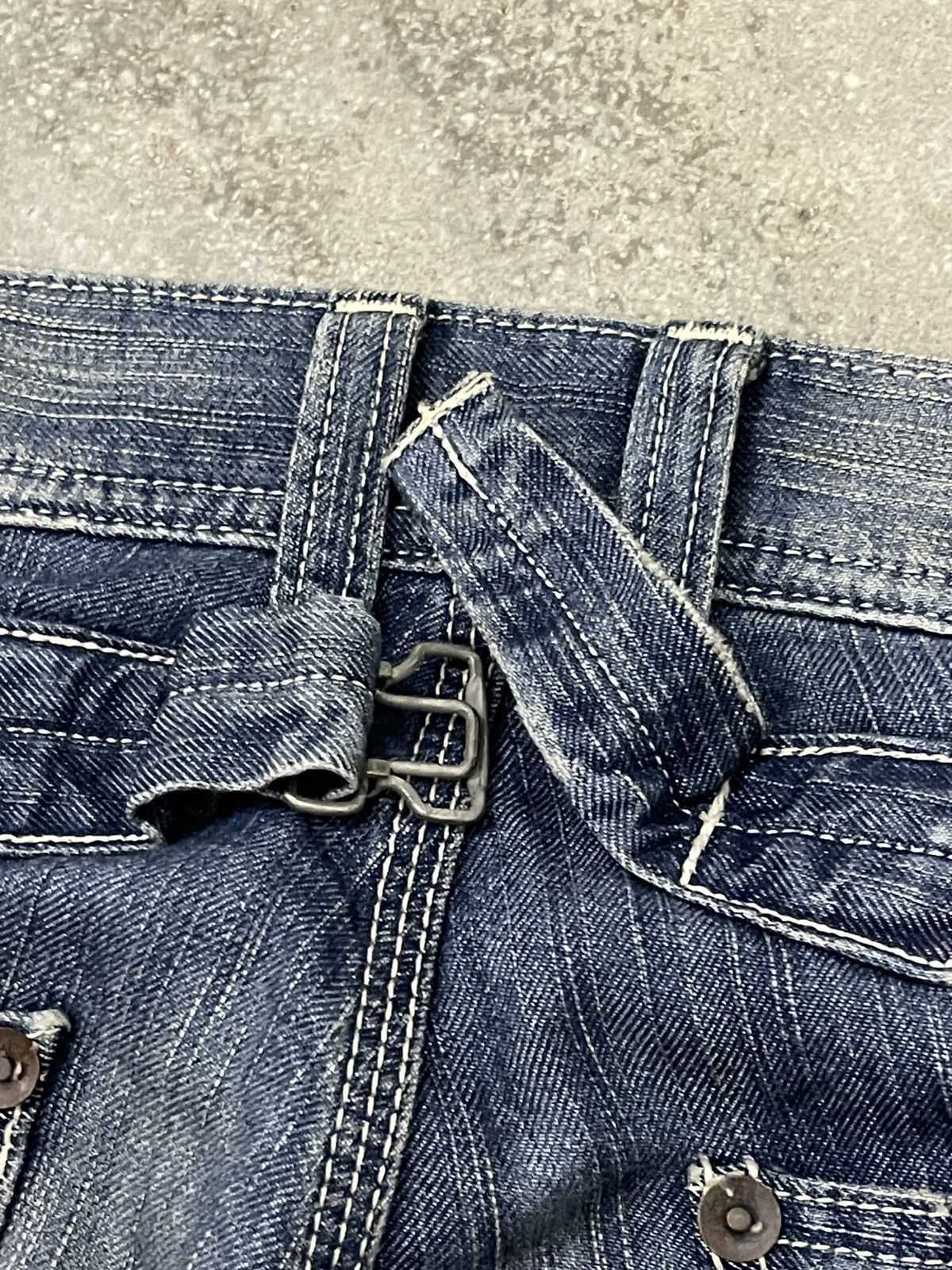 Edwin Edwin 503 Blue Trip Buckle Back Denim Size US 34 / EU 50 - 15 Thumbnail