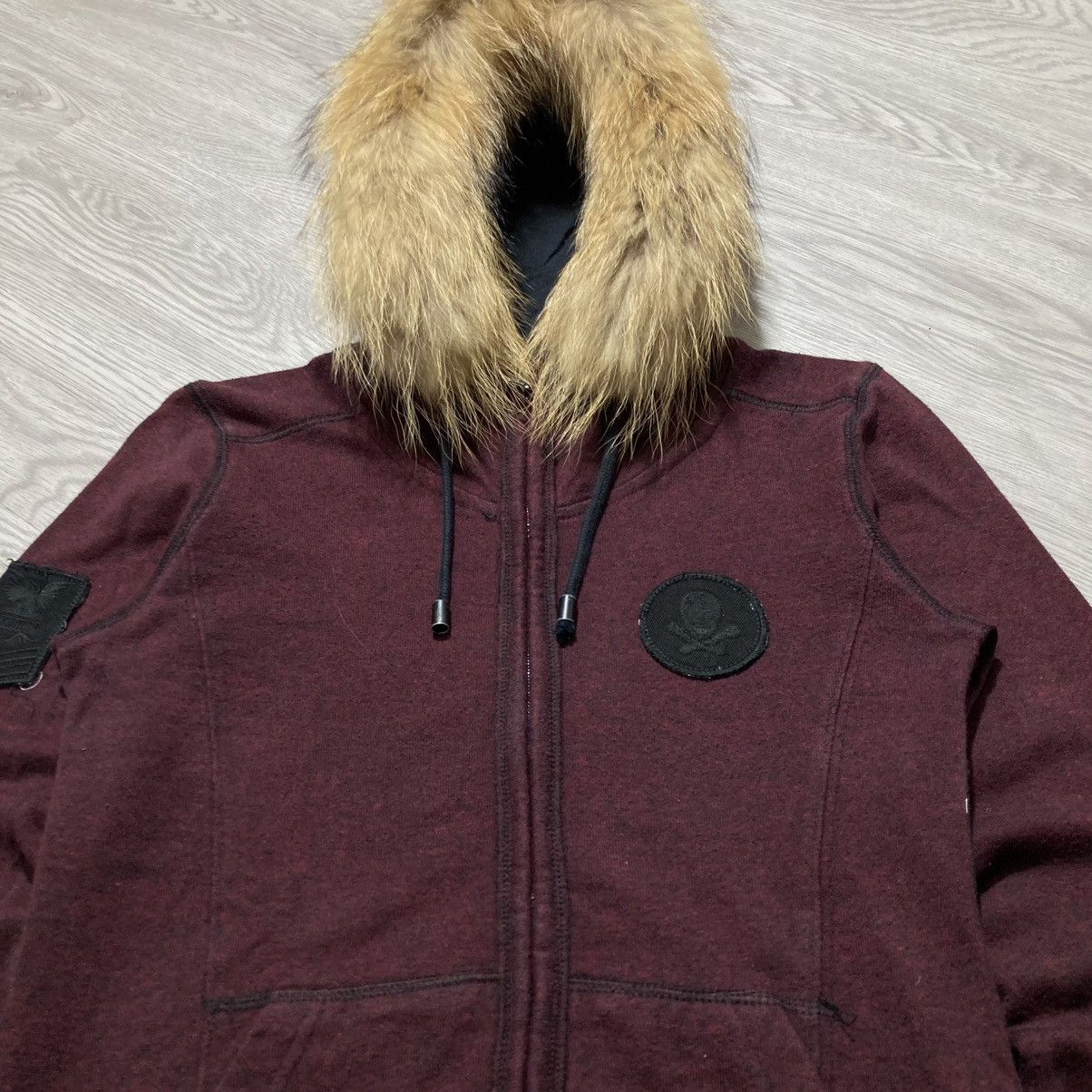 Hysteric Glamour 2000s Buckaro Skull Patch Logo Fur Ziphoodie Lgb Punk Style Size US S / EU 44-46 / 1 - 4 Thumbnail