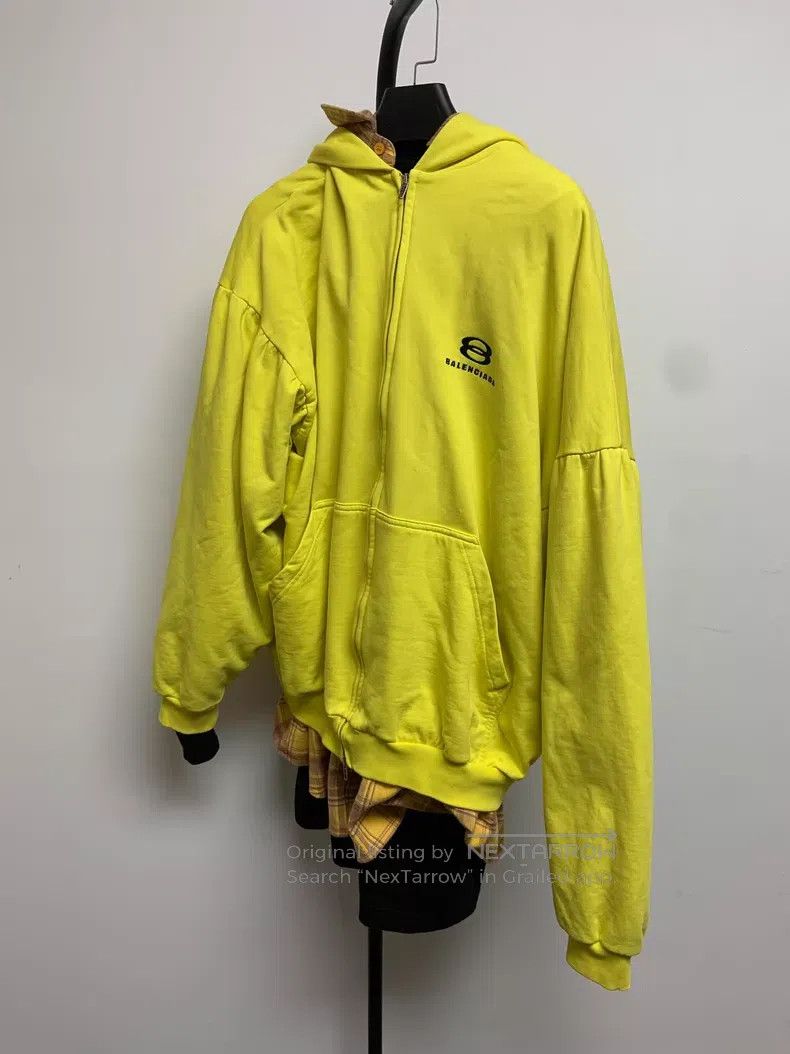 Balenciaga Balenciaga Patchwork Logo Print Hooded Sweatshirt Size US L / EU 52-54 / 3 - 1 Thumbnail