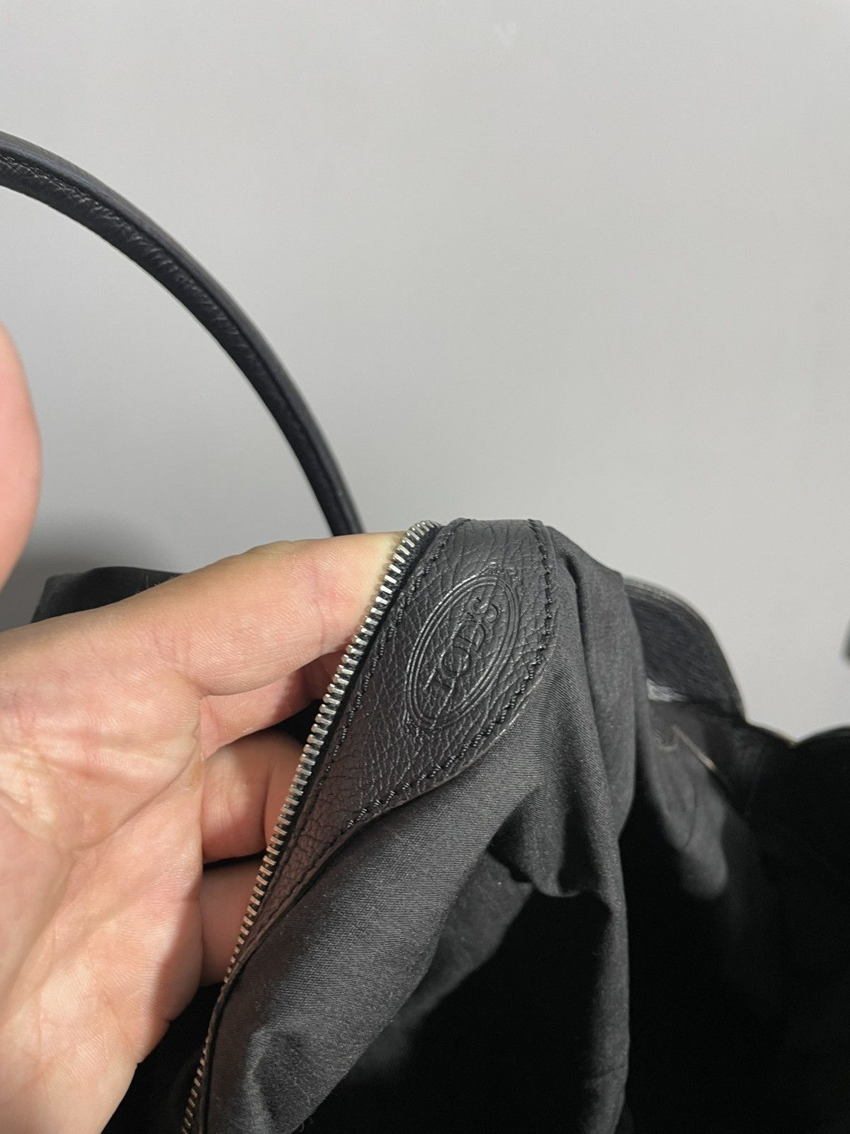 Tod's Tod’s Luxury Black Leather Handle Bag 32x46cm Size ONE SIZE - 13 Thumbnail