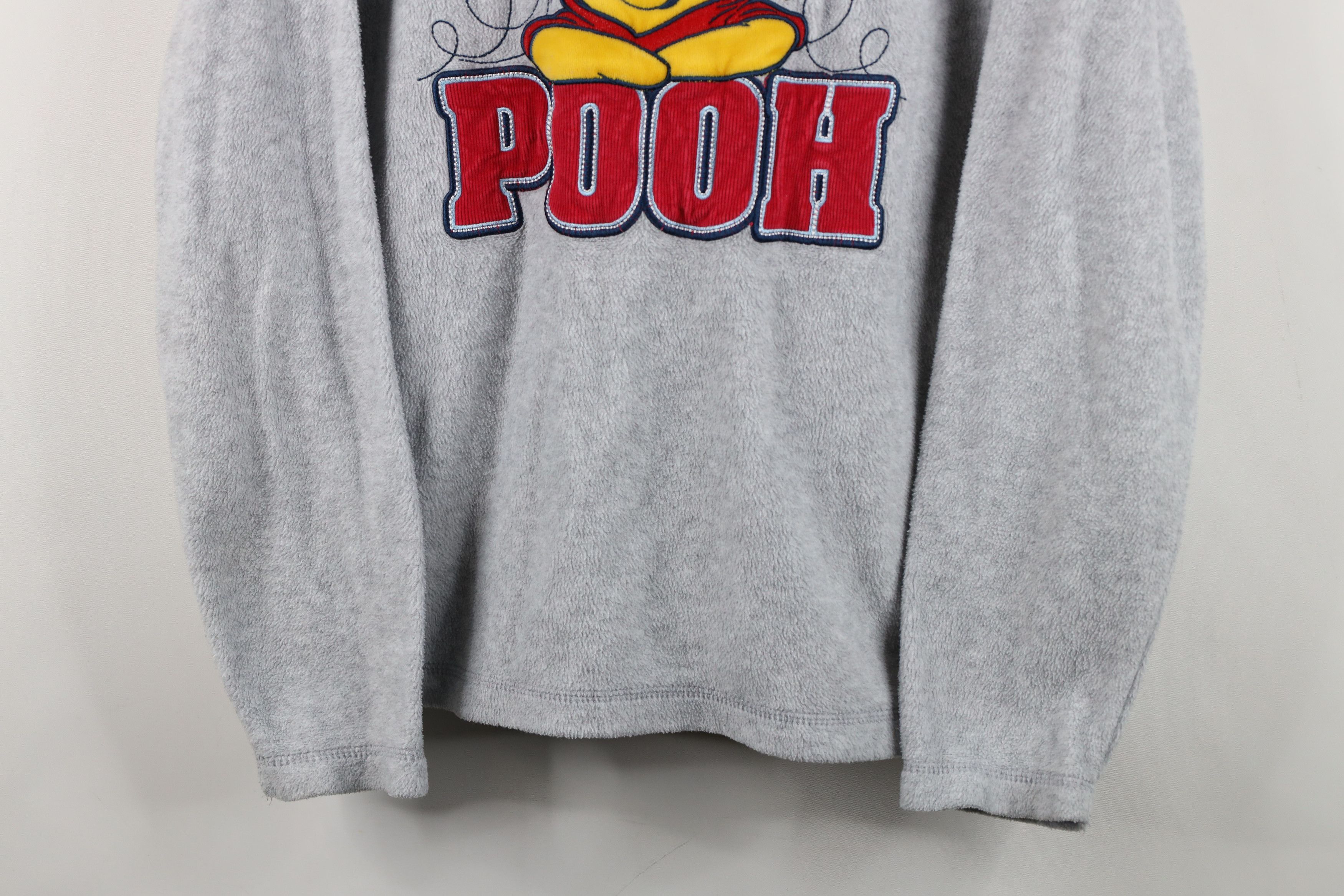 Disney Vintage 90s Y2K Disney Winnie the Pooh V-Neck Sweatshirt Size L / US 10 / IT 46 - 3 Thumbnail
