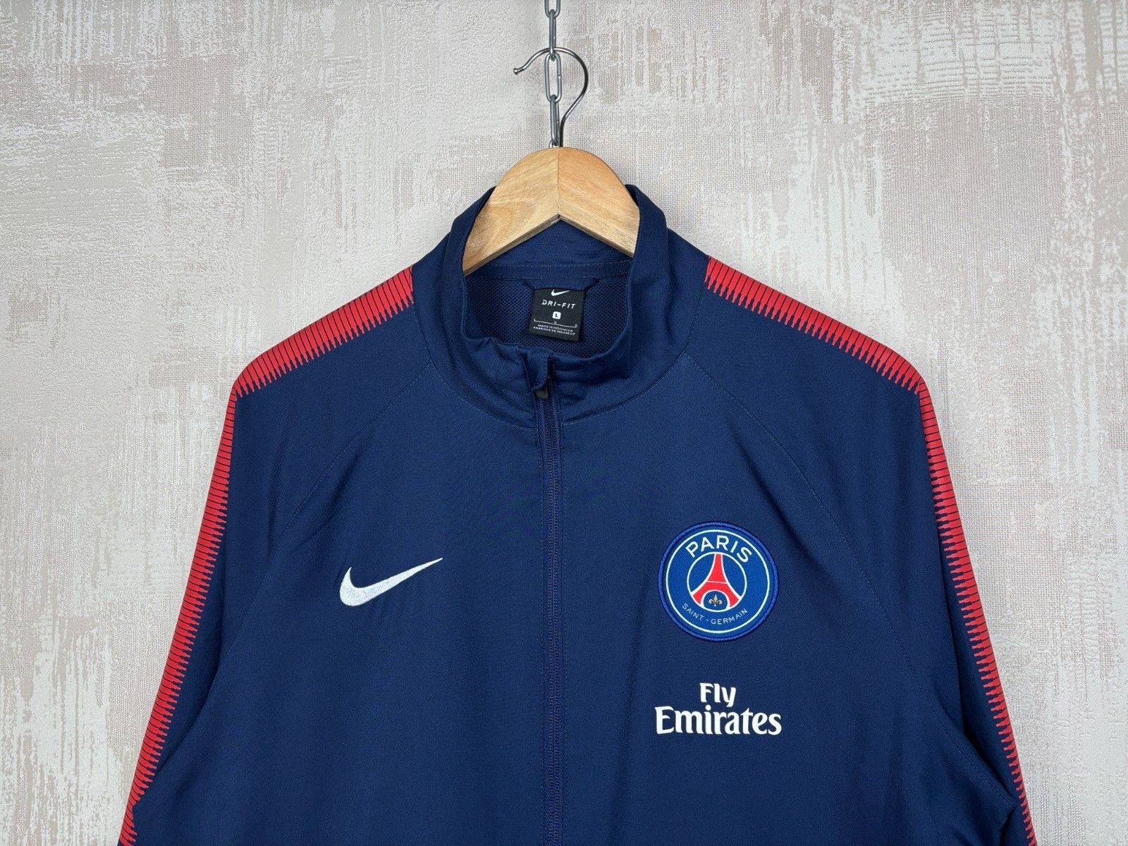 Nike Nike Paris Saint-Germain PSG Soccer Track Jacket Top Size US L / EU 52-54 / 3 - 3 Thumbnail