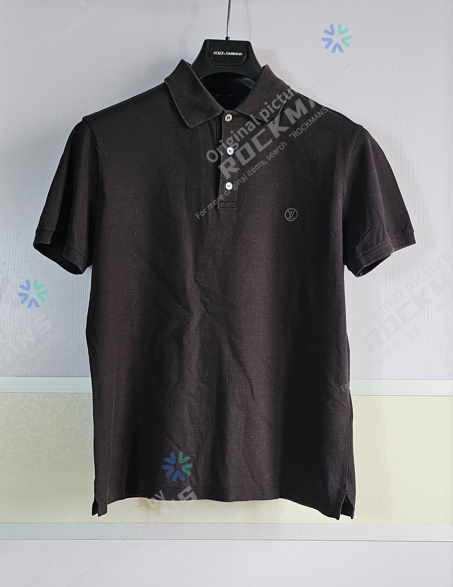 Louis Vuitton Louis Vuitton Brown Logo Embroidered Polo T-Shirts Size S Size US S / EU 44-46 / 1 - 1 Thumbnail