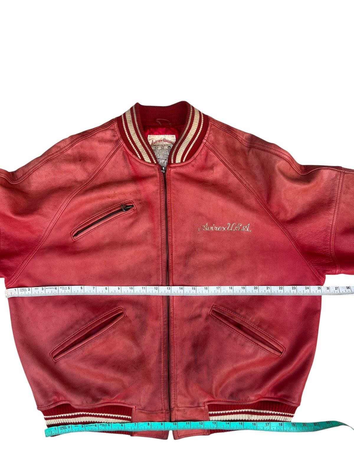 Avirex 90s Avirex Muddy Patina Leather Flight Jacket Military Size US M / EU 48-50 / 2 - 11 Thumbnail