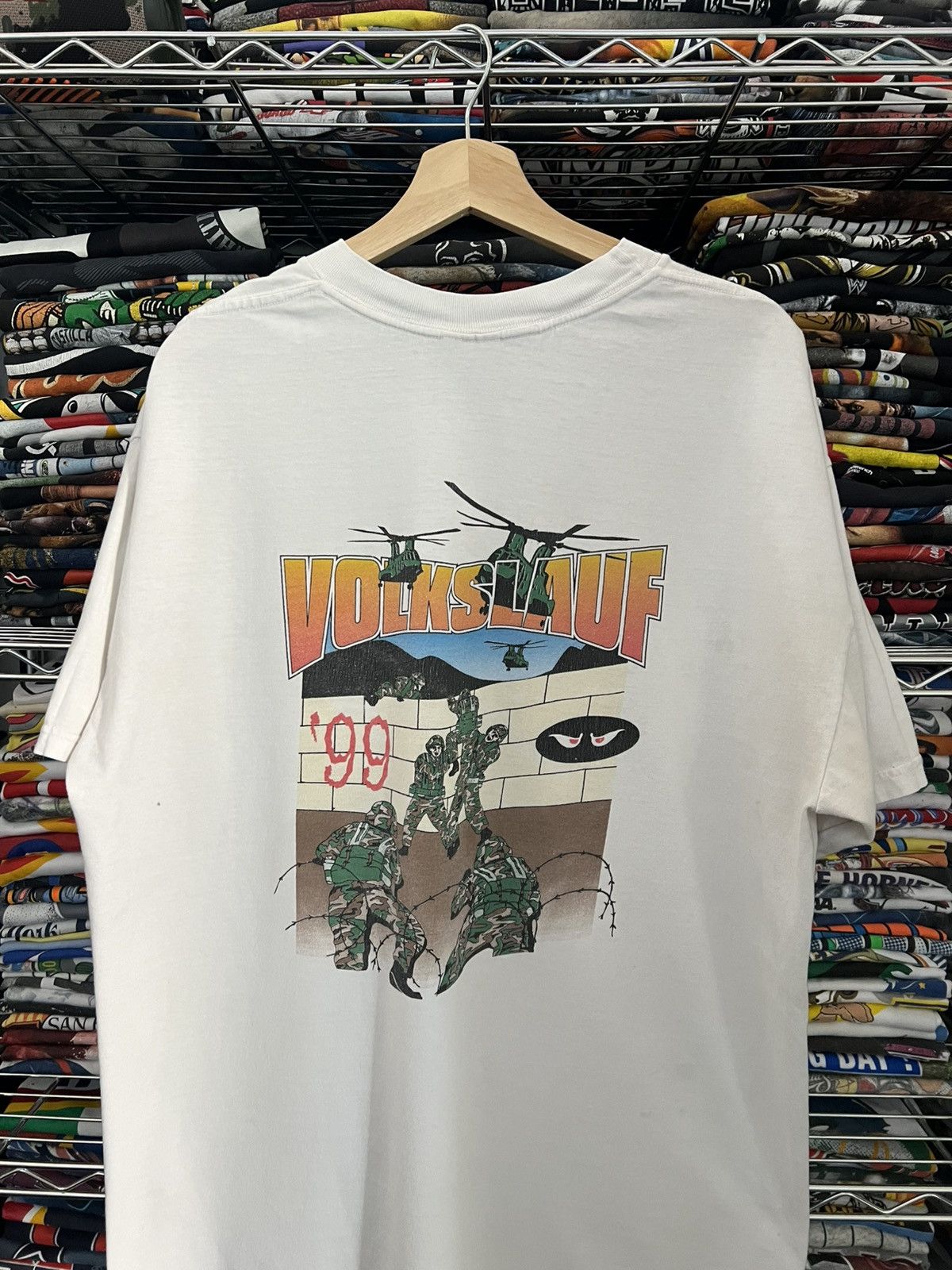 Aeronautica Militare 1999 Volkslauf Military Tee 90s Size US XL / EU 56 / 4 - 1 Thumbnail