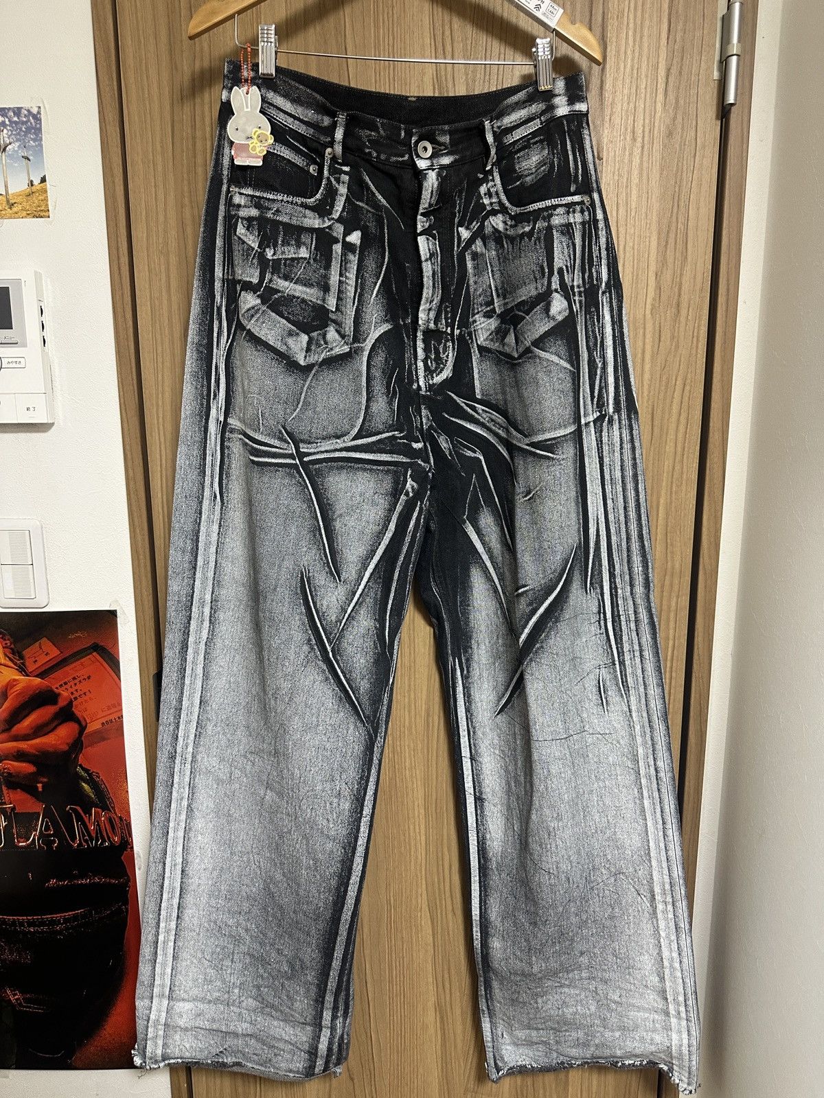 Rick Owens Drkshdw Rick Owens Geth Denim Pantaloni Sample Size US 31 - 1 Thumbnail