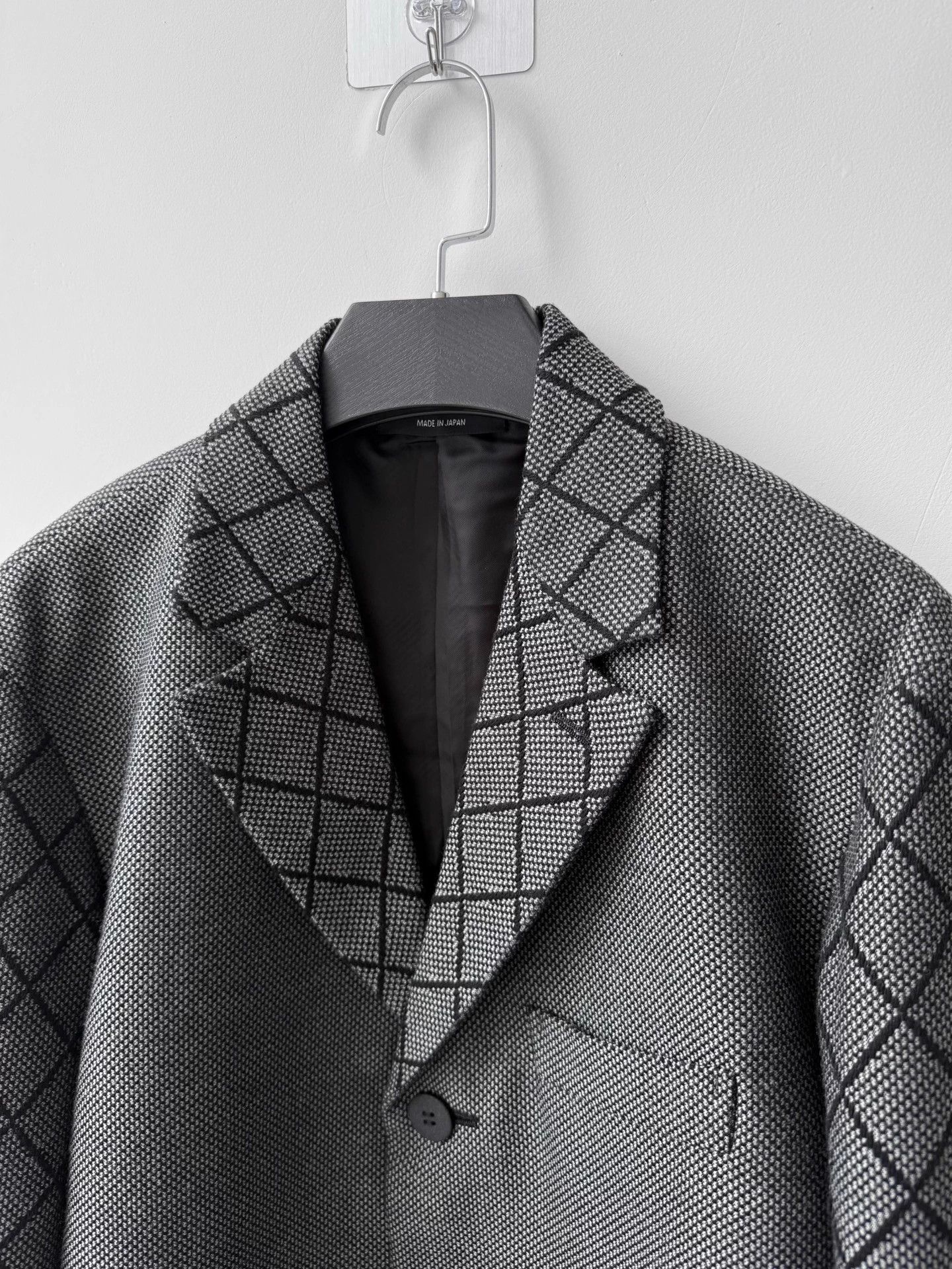 Issey Miyake ISSEY MIYAKE Men's Wool Diamond Knit Blazer Size 2 Size 40S - 4 Thumbnail