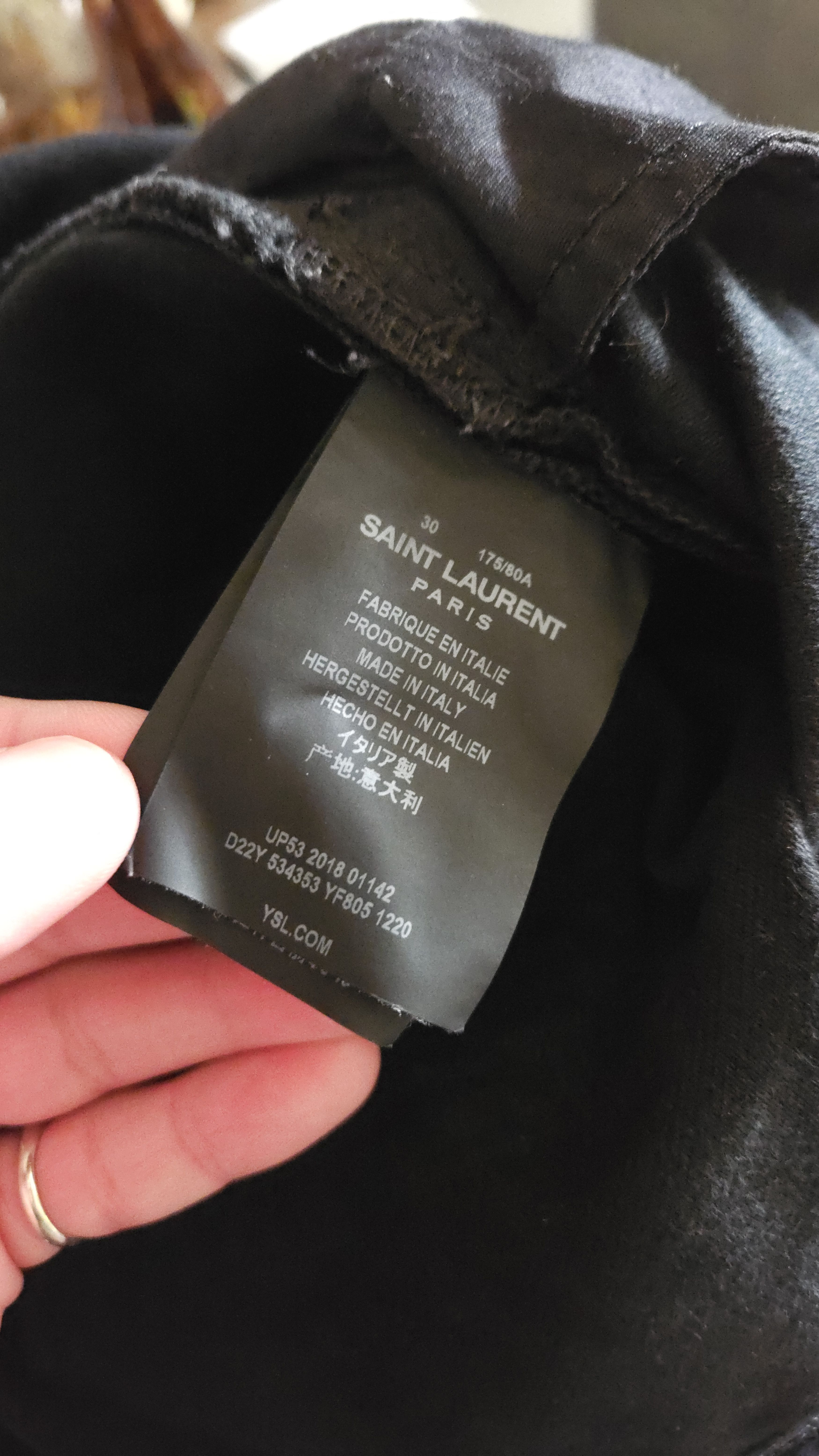 Anthony Vaccarello × Saint Laurent Paris Saint Laurent D18 Size US 30 / EU 46 - 12 Thumbnail