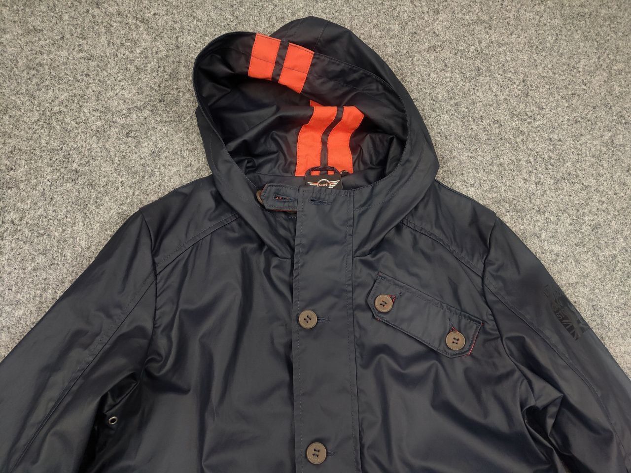 Vintage Mini Cooper Design Waxed Navy Zip Button Pocket Jacket Size US S / EU 44-46 / 1 - 5 Thumbnail