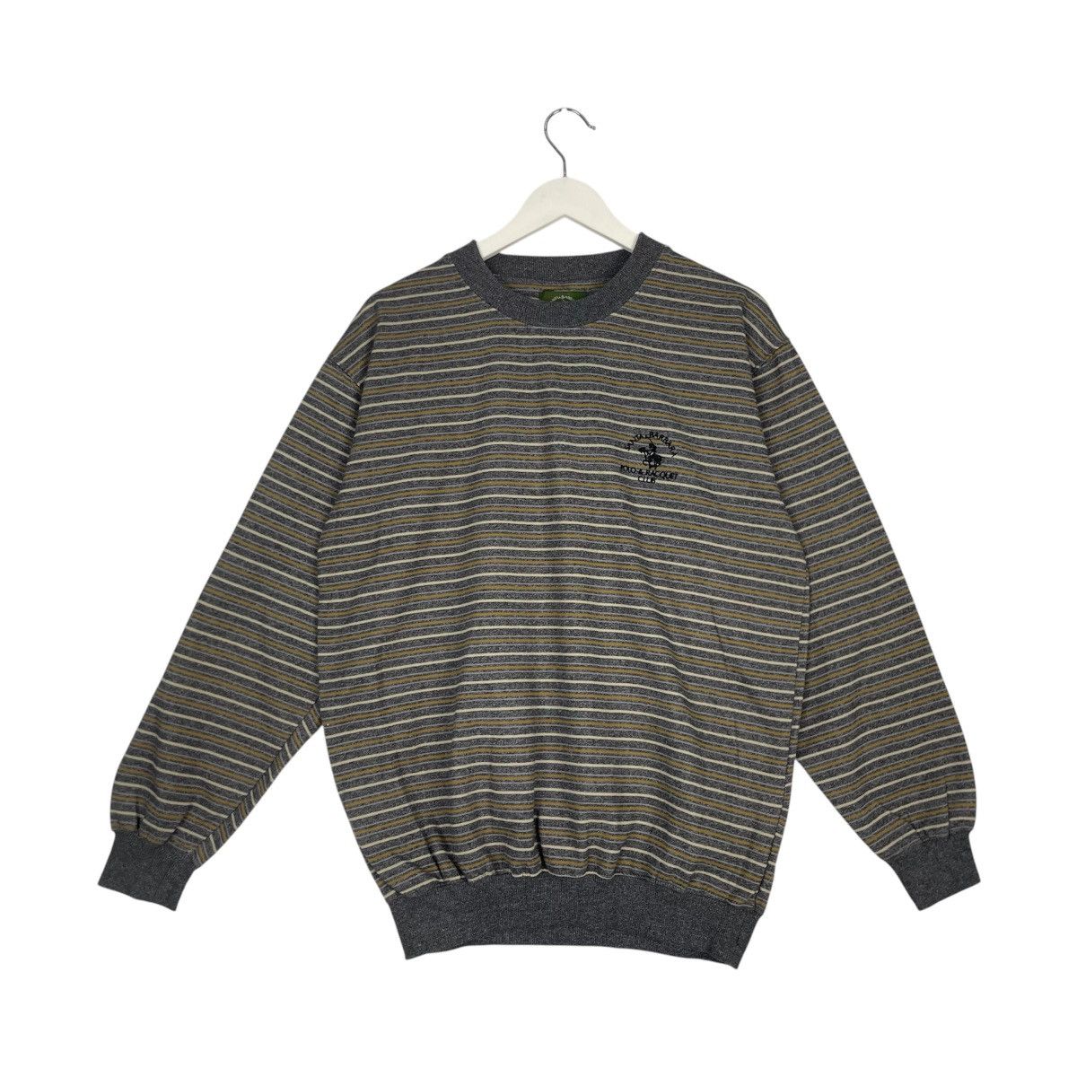 Designer × Vintage Vintage Hoodie/sweater SANTA BARBARA POLO RACOUET - M gray Size US M / EU 48-50 / 2 - 1 Thumbnail