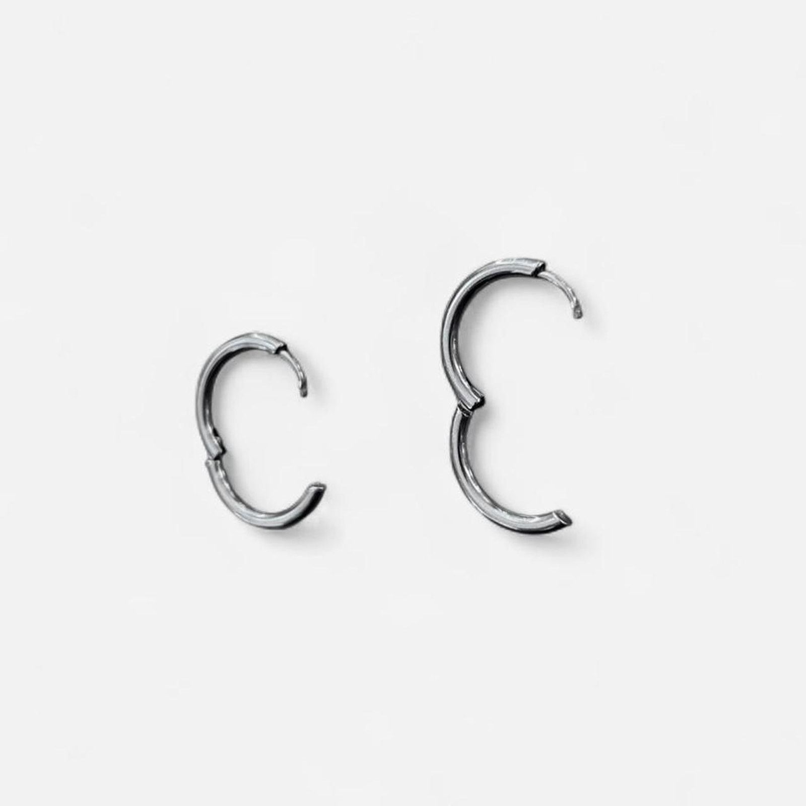 Los Angeles Apparel Los angeles apparel small silver hoop earrings Size ONE SIZE - 3 Thumbnail