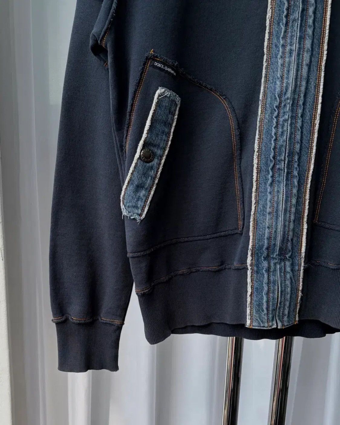 Dolce & Gabbana Dolce & Gabbana Denim Patch Zip Up Jacket Size US M / EU 48-50 / 2 - 4 Thumbnail