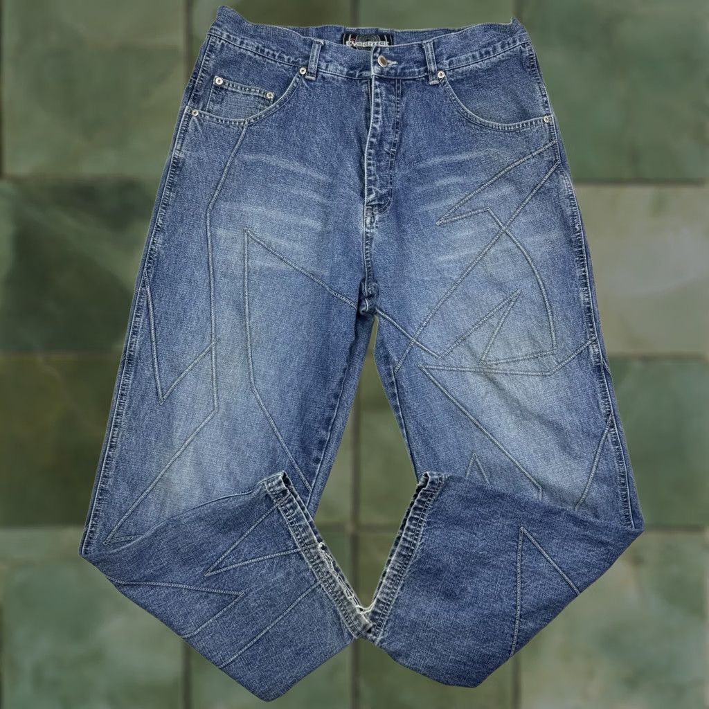 Vintage VINTAGE Cybertek Jeans Adult 36x30 Baggy Relaxed Skater Hipster Punk Y2K Rave Jeans Size US 36 / EU 52 - 1 Thumbnail