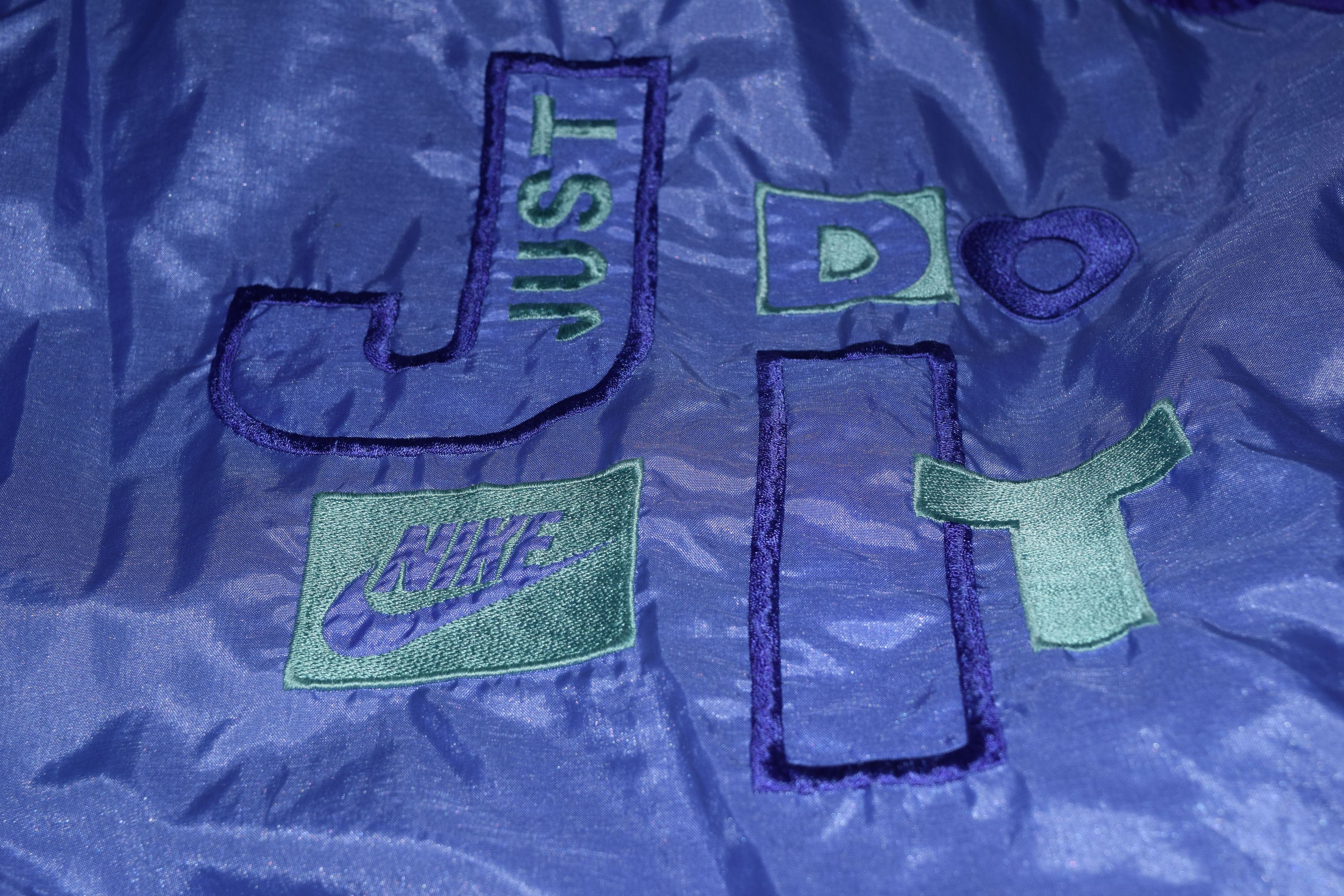 Nike Vintage 90s Nike Just Do It Windbreaker Size US L / EU 52-54 / 3 - 3 Thumbnail