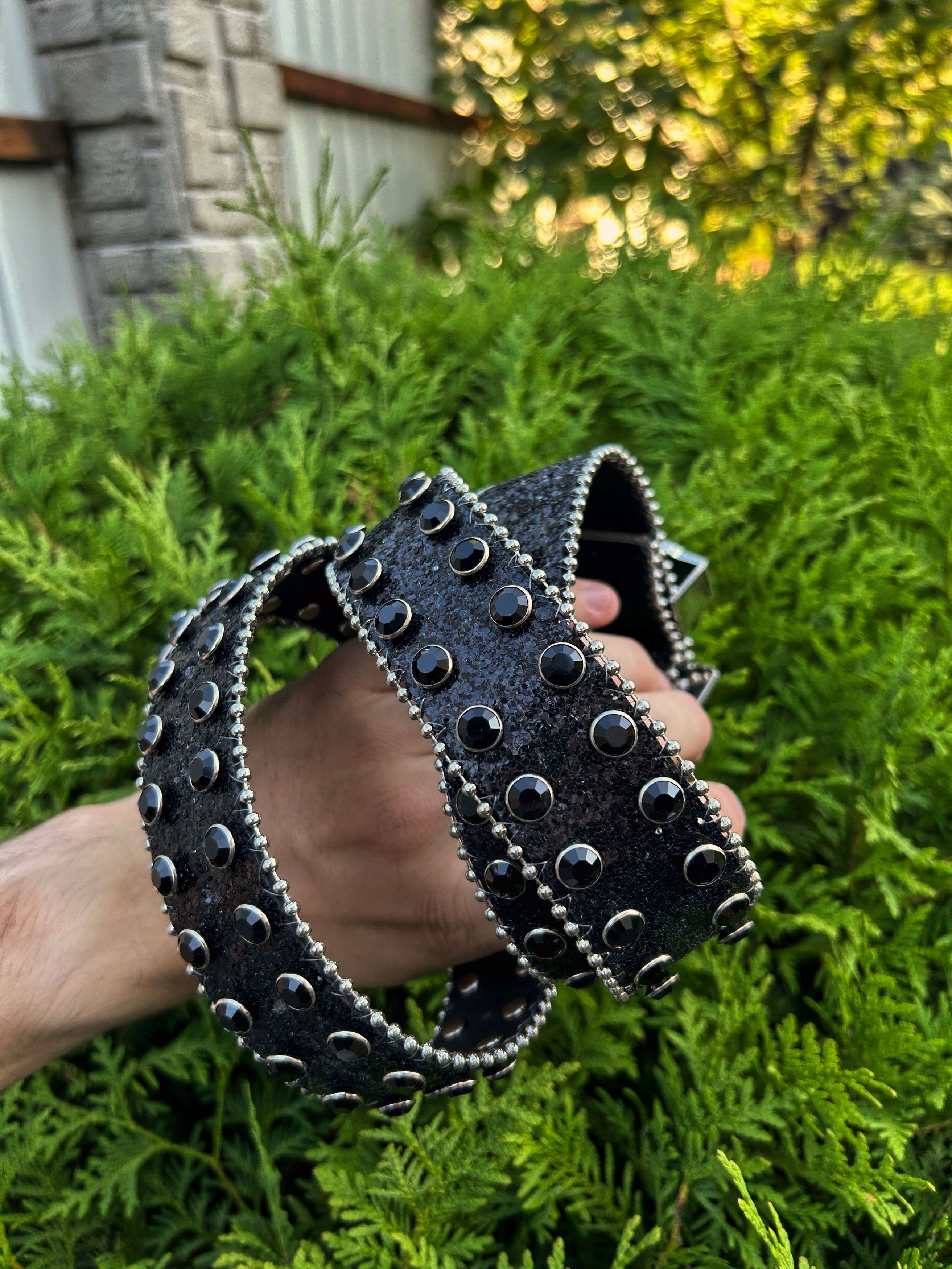 Vintage Vintage Japanese Style BB Simon Diamonds Style Belt 90s Size ONE SIZE - 9 Thumbnail