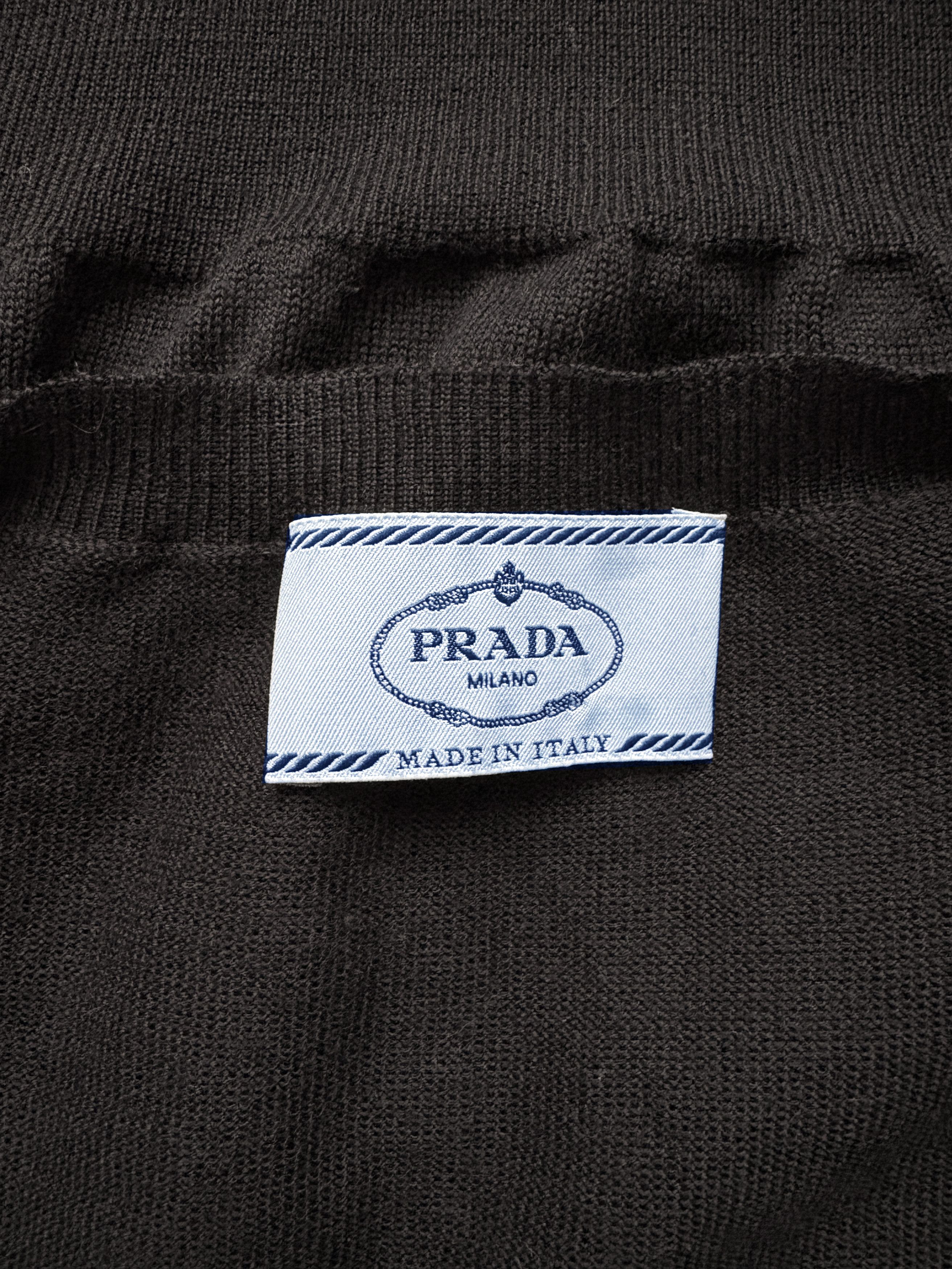 Prada ⚡️QUICK SALE⚡️2016 Prada Black Wool/Silk Knit Sweater Top Size M / US 6-8 / IT 42-44 - 3 Thumbnail